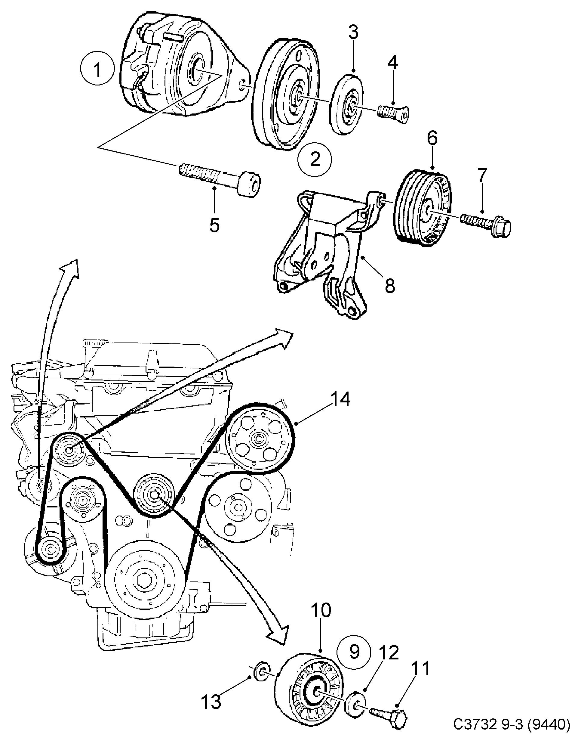 SAAB 47 52 879 - Parazīt / Vadrullītis, Ķīļrievu siksna onlydrive.pro