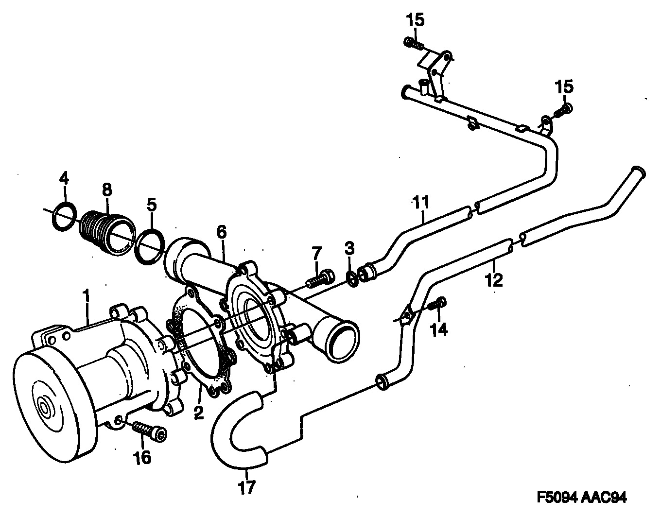 SAAB 88 22 652 - Water Pump onlydrive.pro