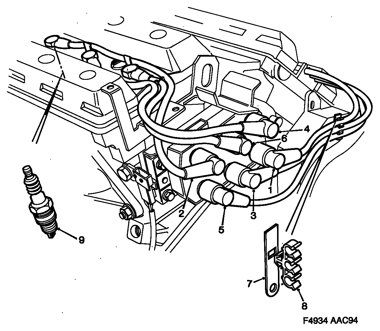 SAAB 8821951 - Ignition Cable Kit onlydrive.pro