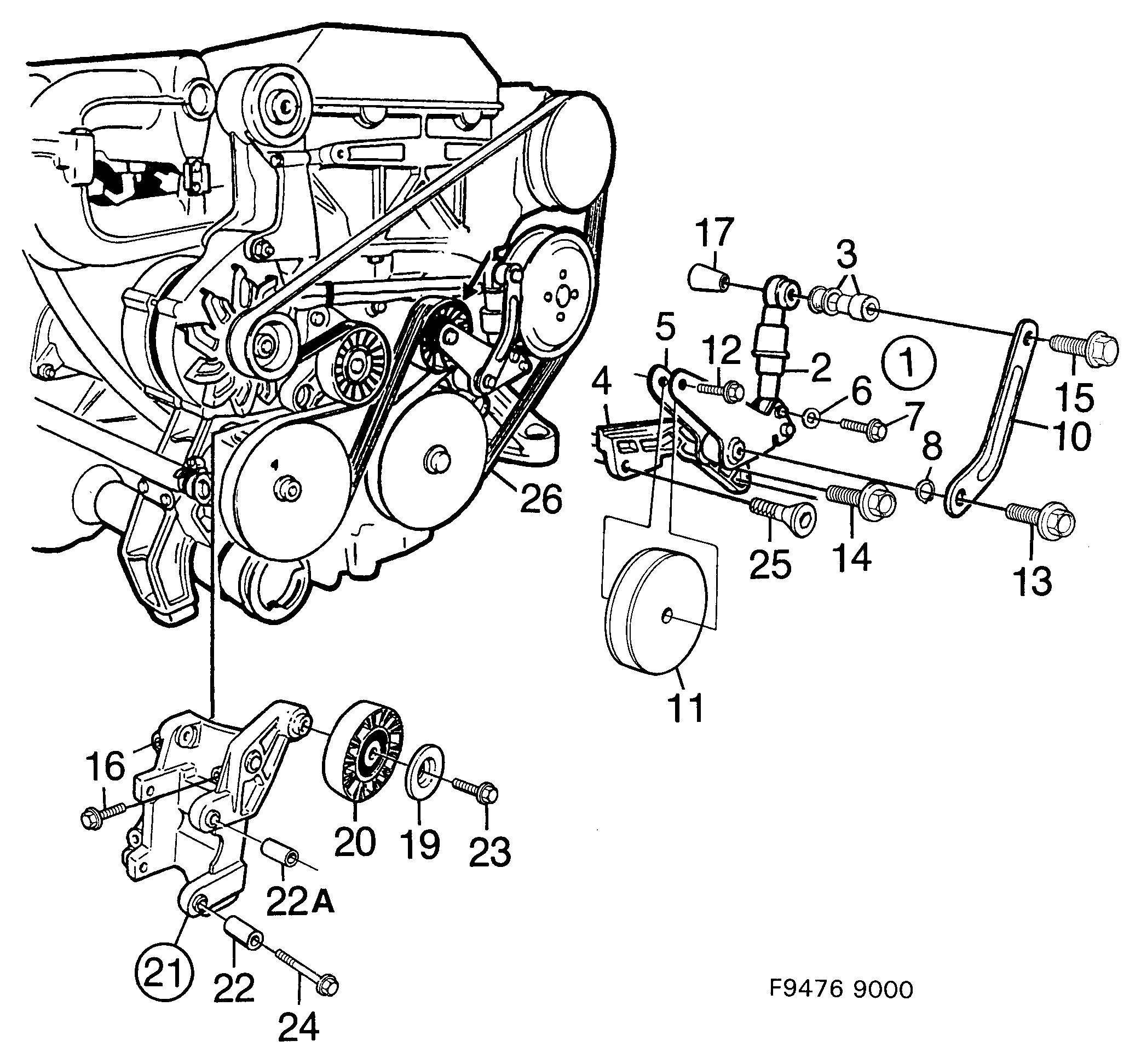 SAAB 4395448 - Ķīļrievu siksna onlydrive.pro