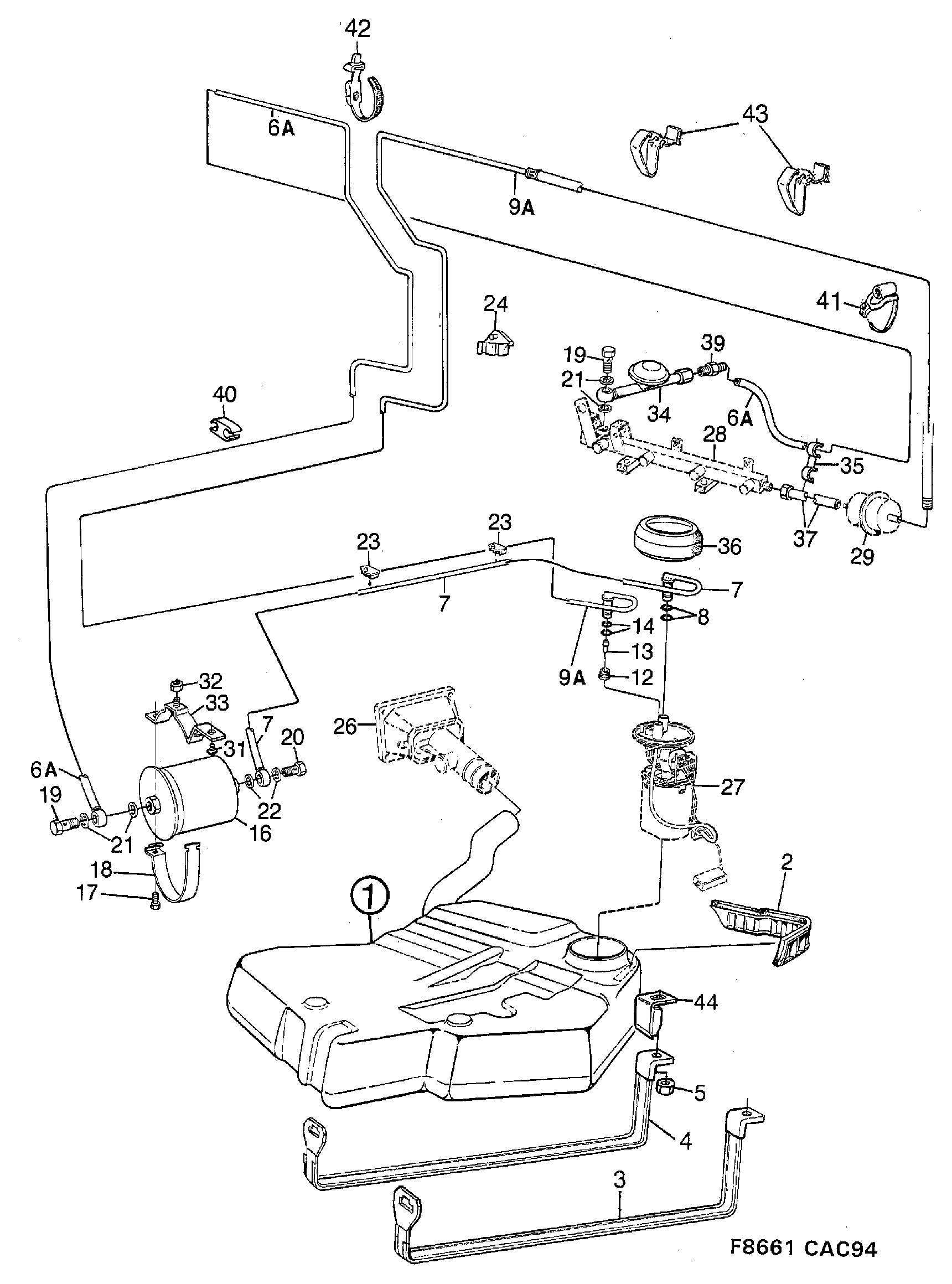 SAAB 4163853 - Fuel filter onlydrive.pro