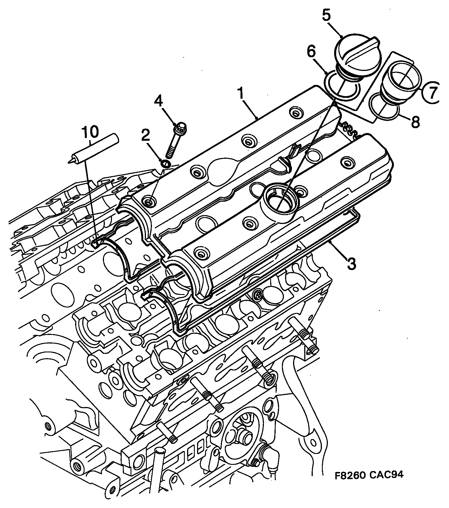 SAAB 47 70 319 - Gasket, cylinder head cover onlydrive.pro