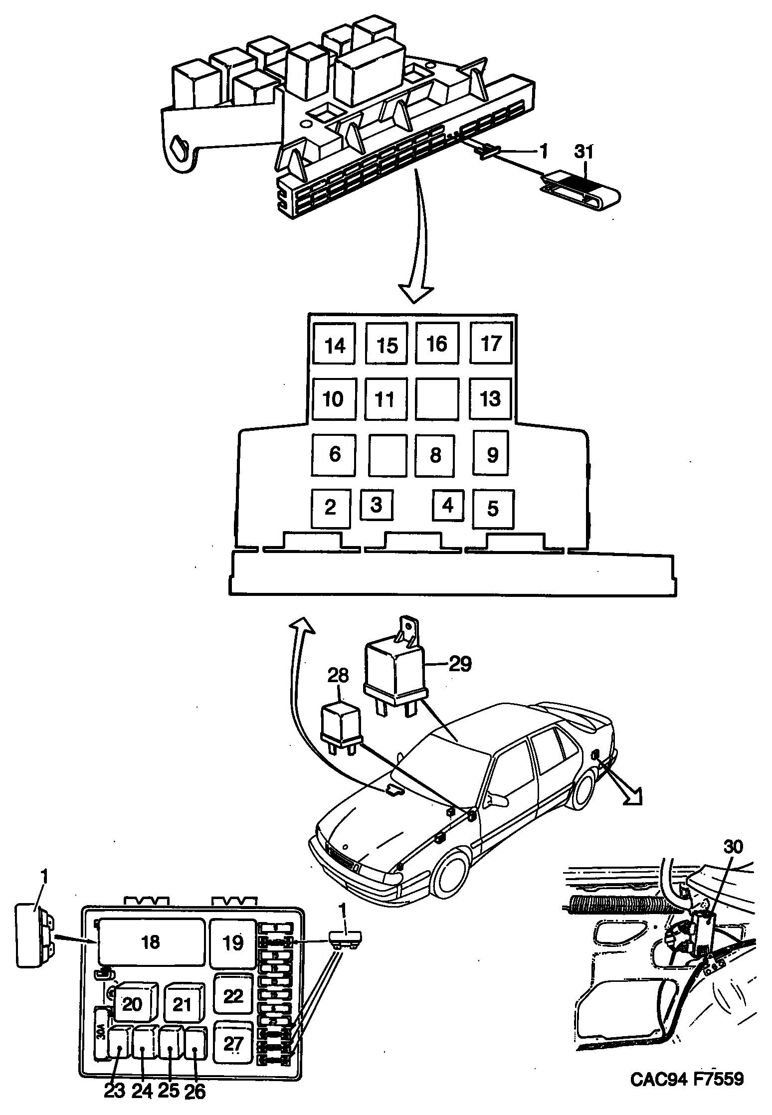 SAAB 8553463 - Relay, wipe / wash interval onlydrive.pro