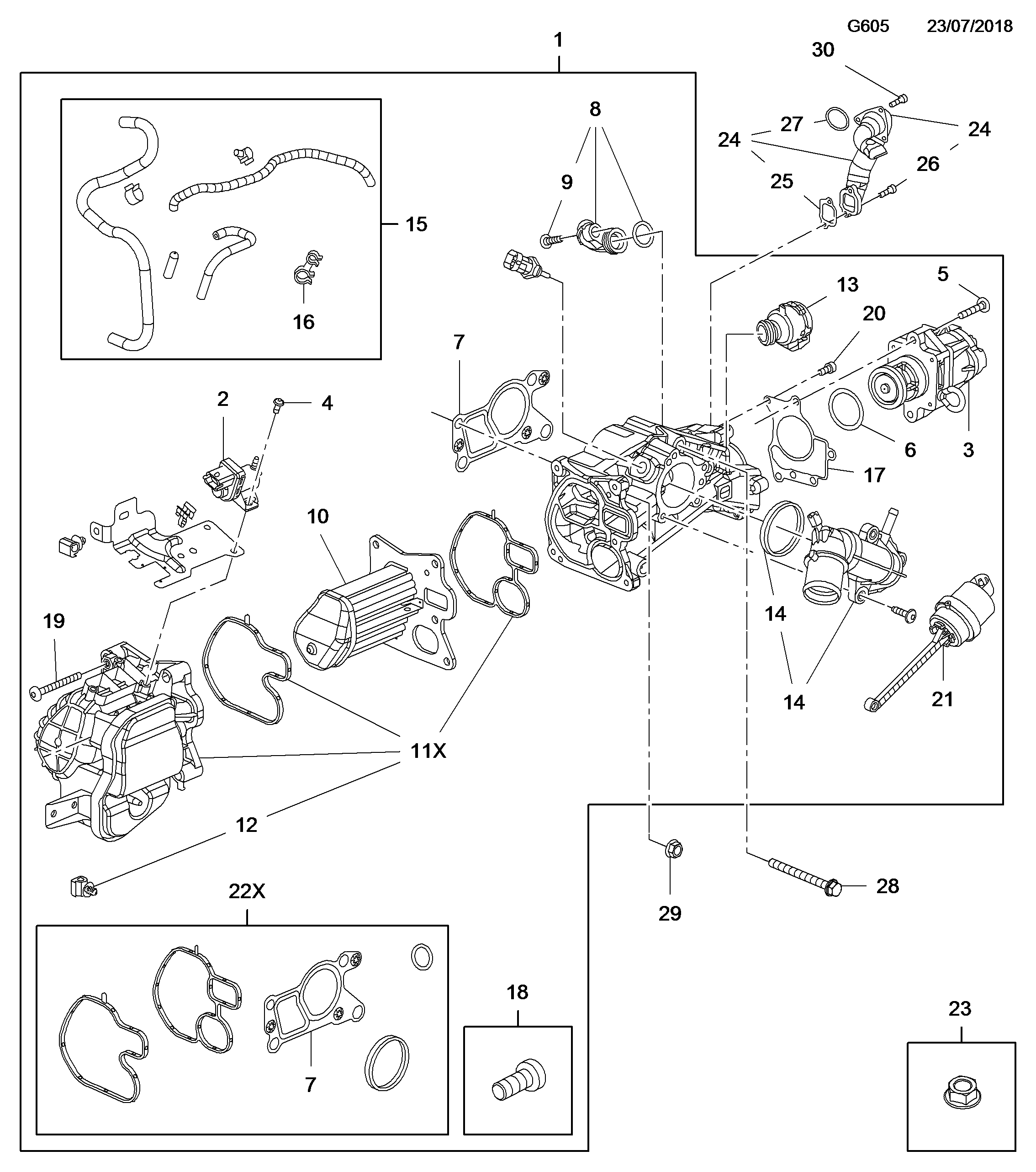 Opel 851287 - Painemuunnin, pakokaasun ohjaus onlydrive.pro