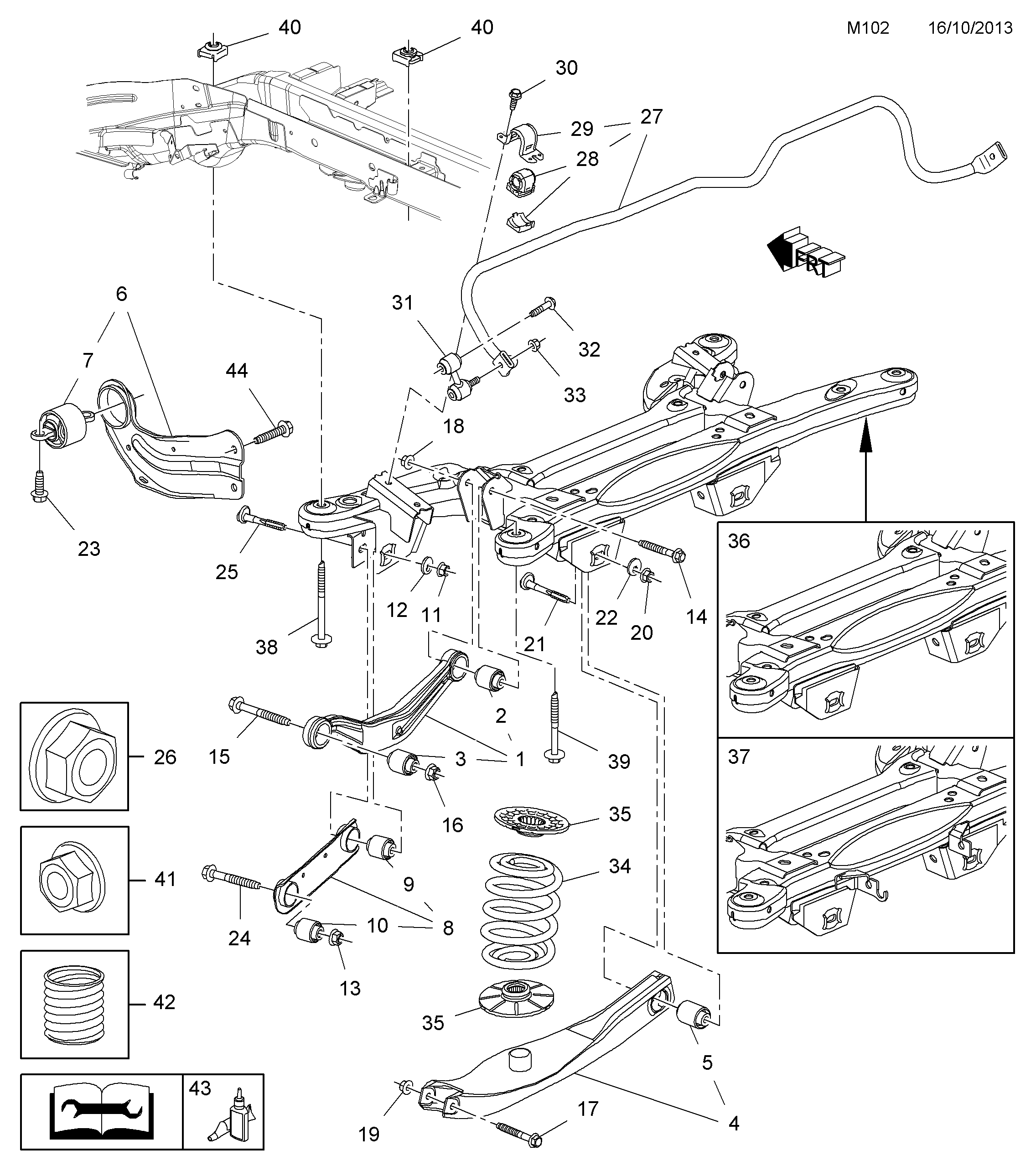 Opel 4 44 081 - Tanko, kallistuksenvaimennin onlydrive.pro