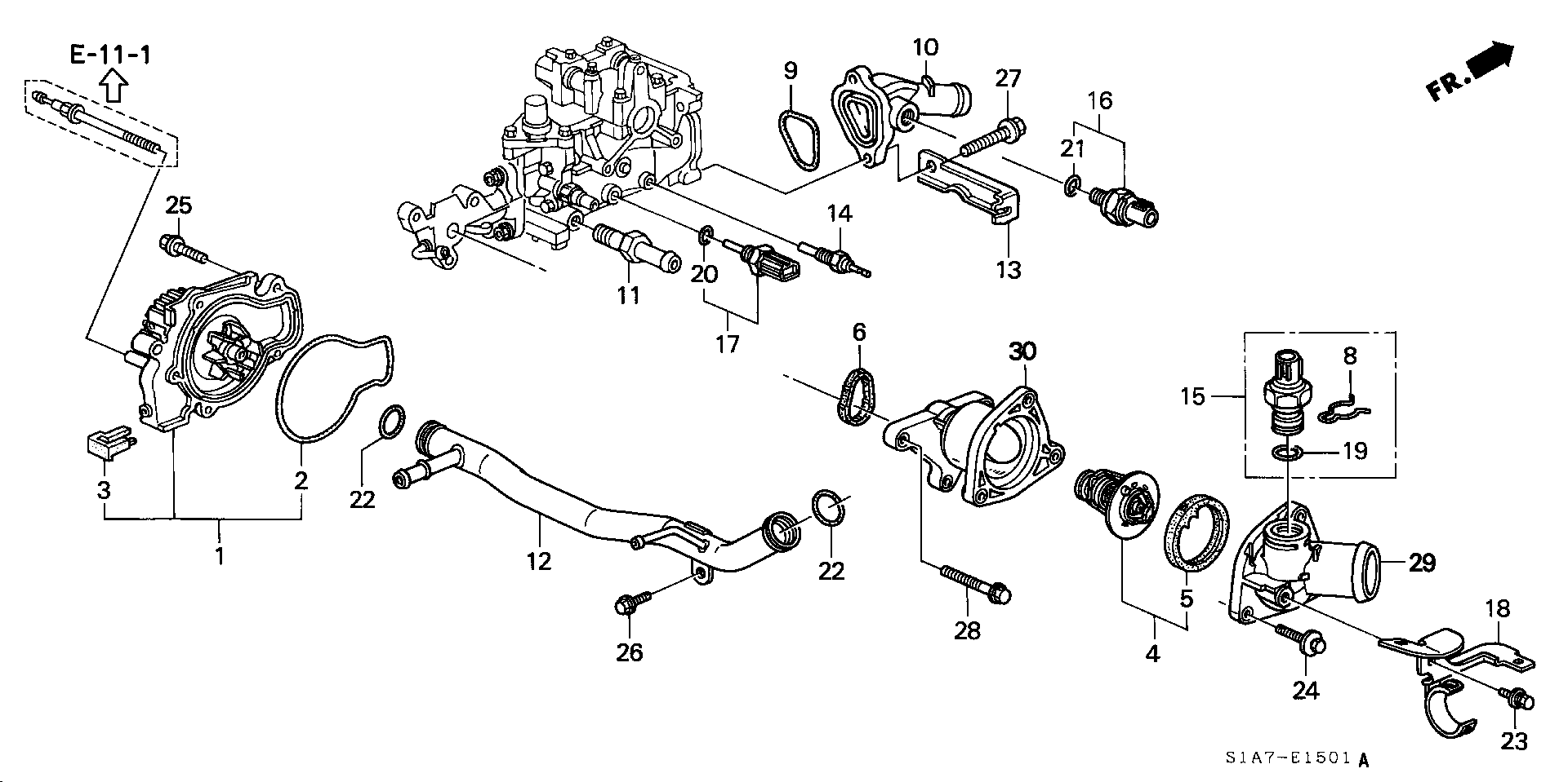 Honda 19305-PDA-E01 - Blīve, Termostats onlydrive.pro