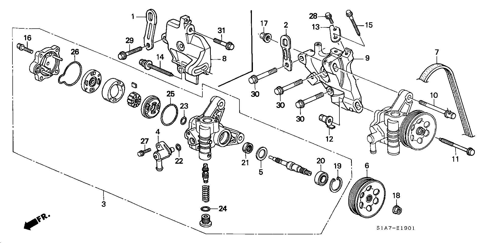 Honda 56992-PDA-E01 - V-Ribbed Belt onlydrive.pro