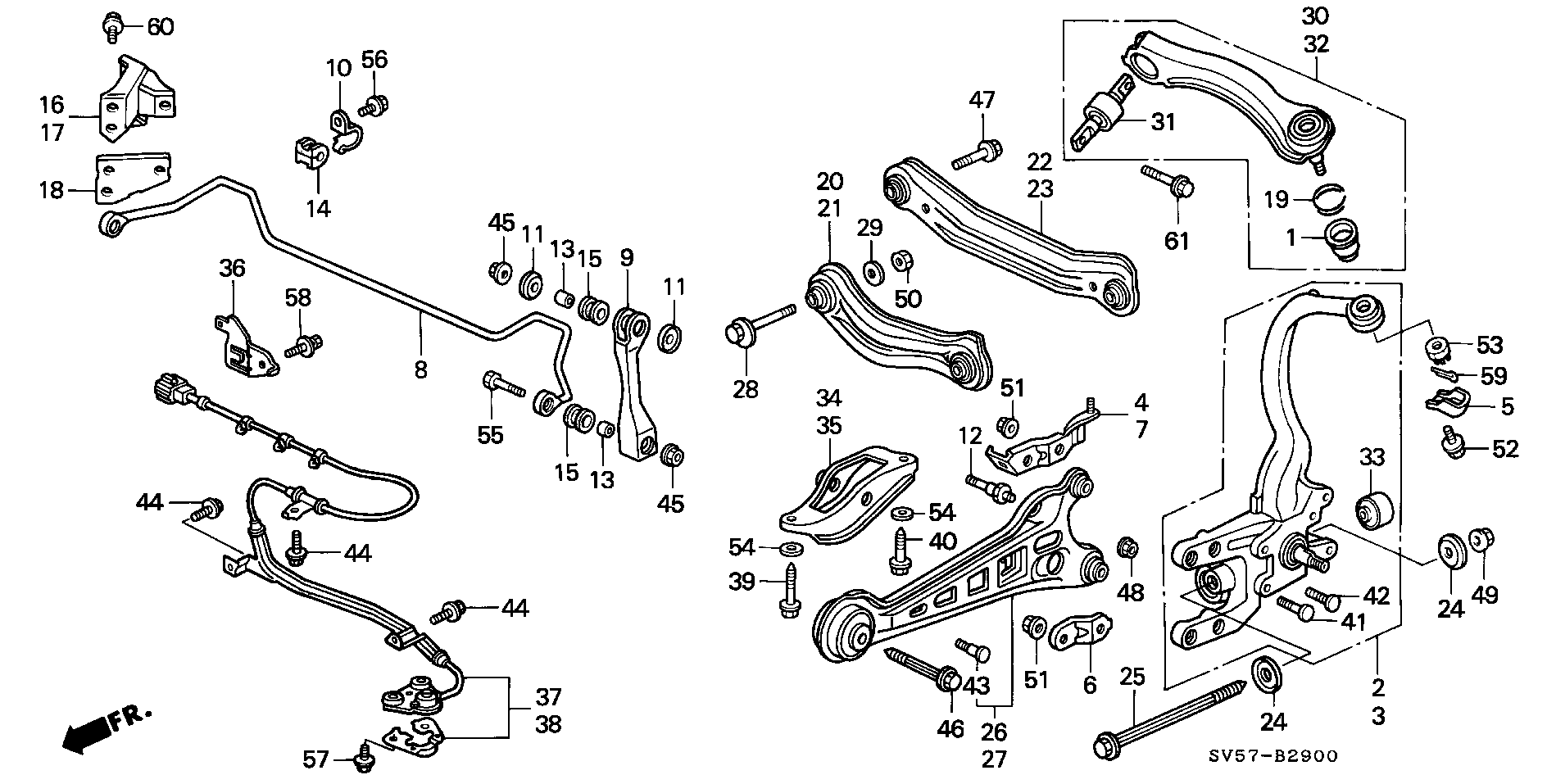 Honda 52306-SE0-A00 - Rod / Strut, stabiliser onlydrive.pro