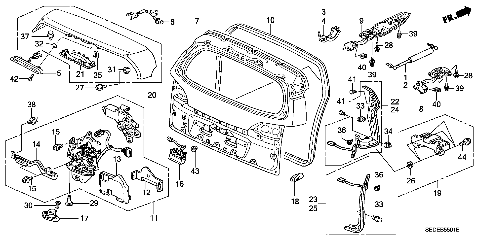 Honda 04741-SED-900 - Gas Spring, boot, cargo area onlydrive.pro