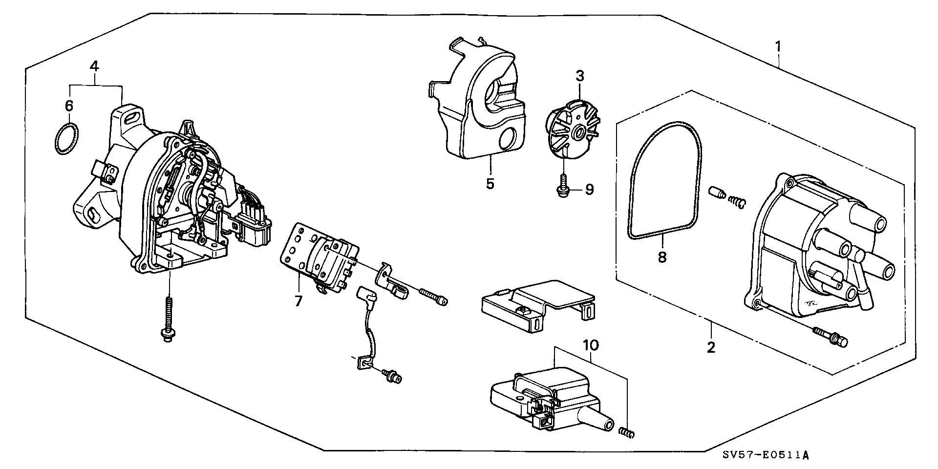 Honda 30102-P54-006 - Крышка распределителя зажигания onlydrive.pro