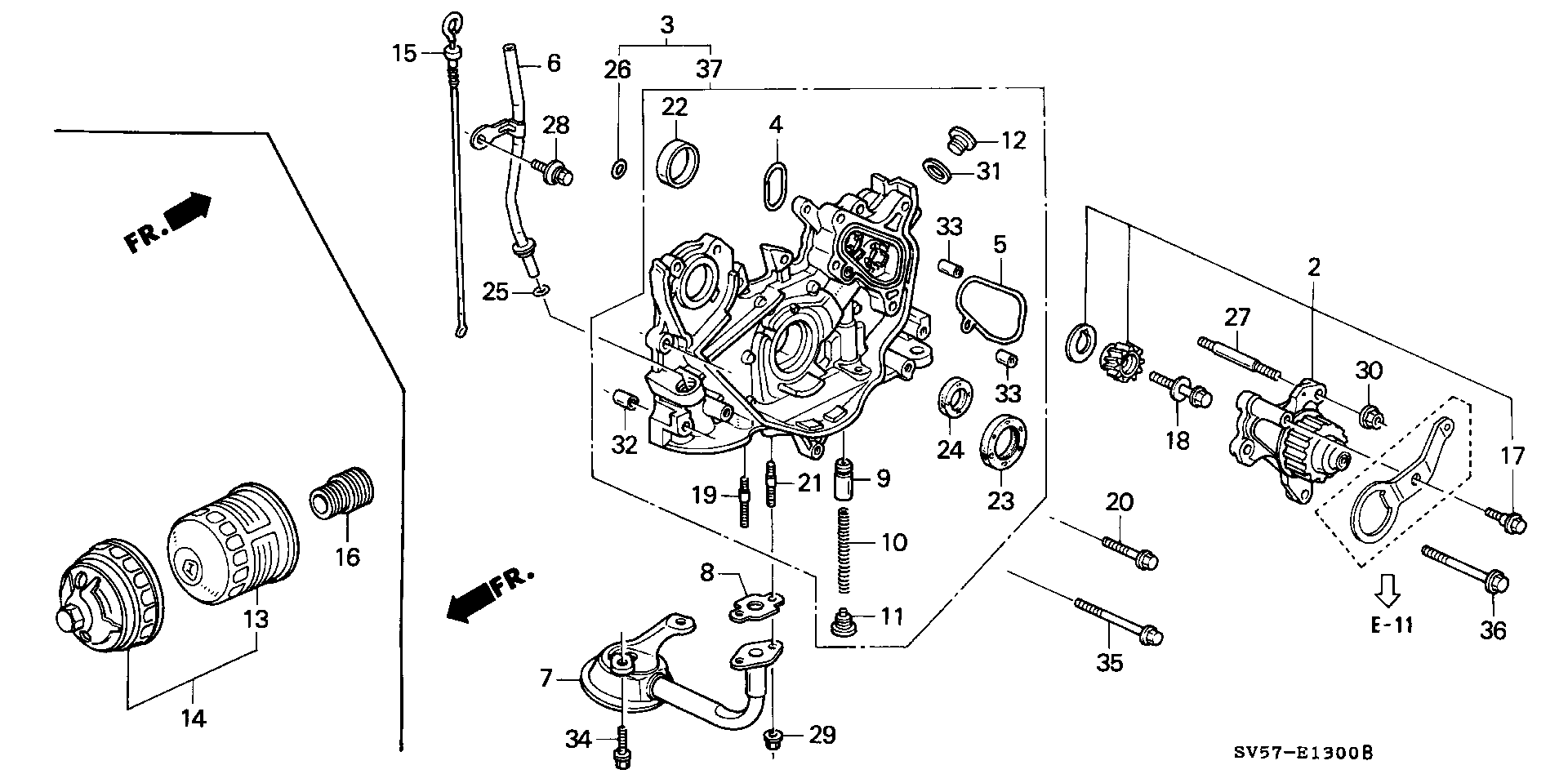 Honda 15400-PR3-004 - Oil pump/oil strainer: 001 pcs. onlydrive.pro