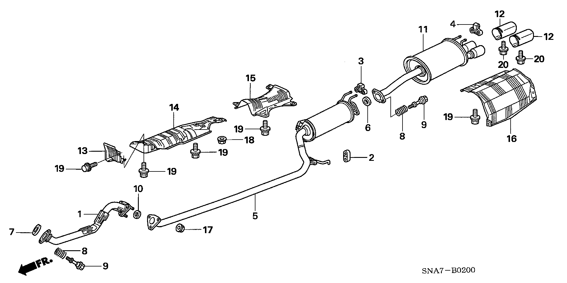 Honda 18303-SM4-020 - Tiivisterengas, pakoputki onlydrive.pro