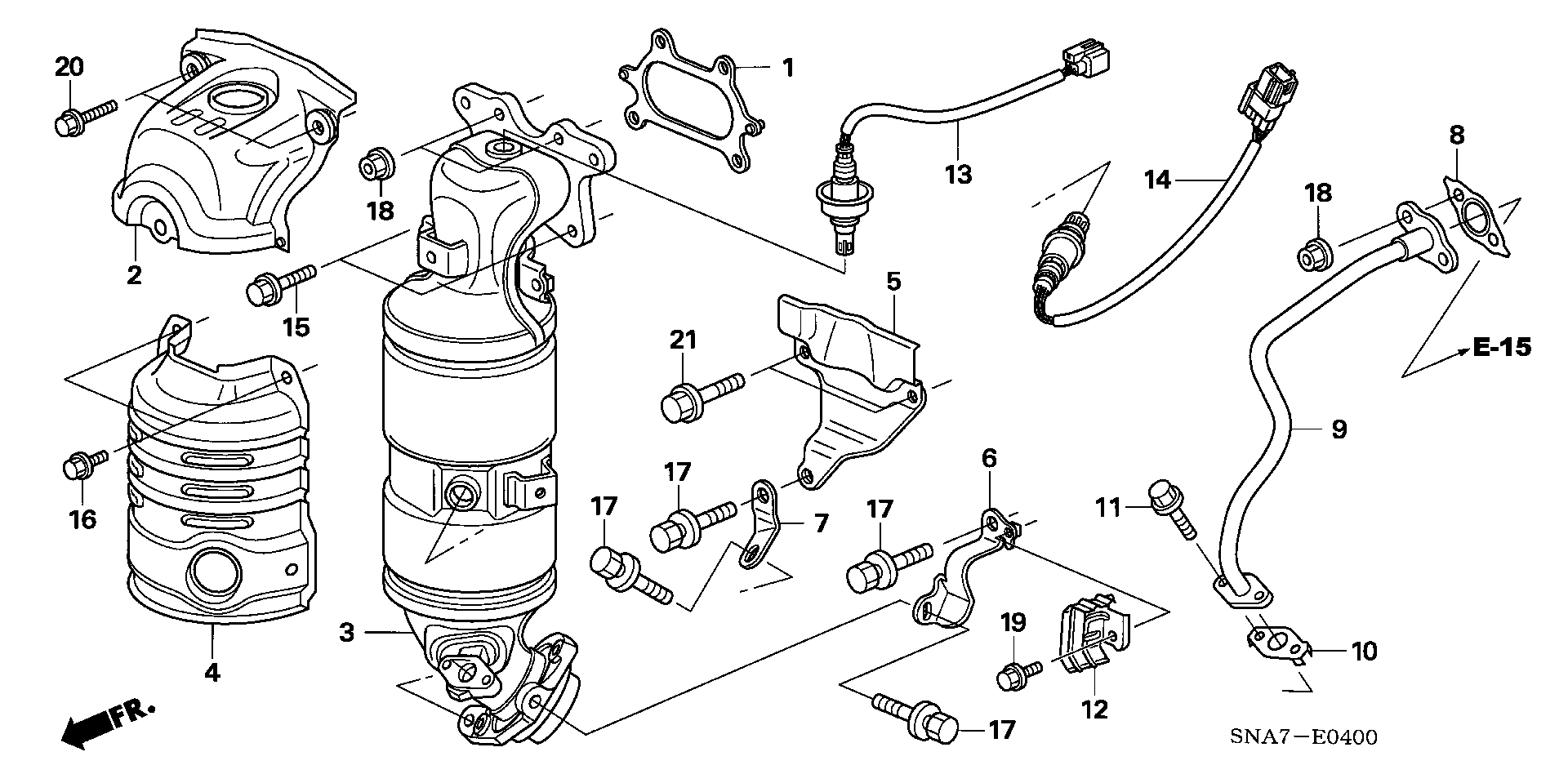 Honda 36531RNAA01 - Lambda andur onlydrive.pro