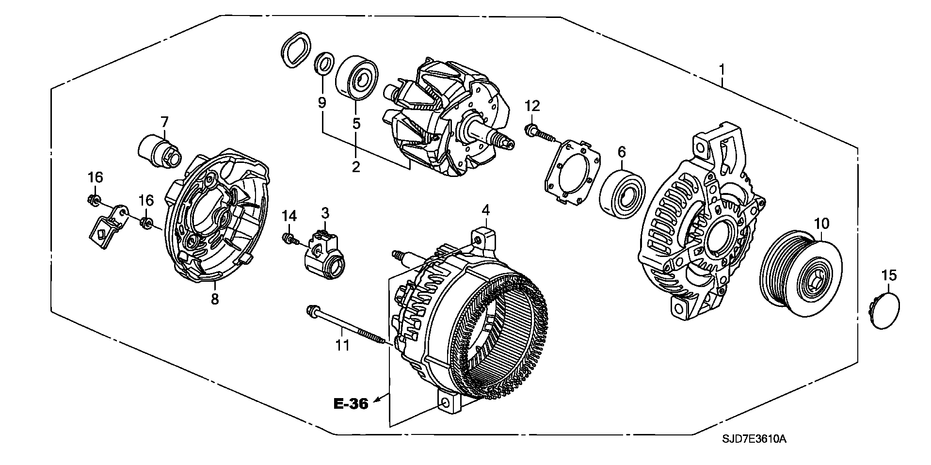 Honda 31100RBDE02 - Ģenerators onlydrive.pro