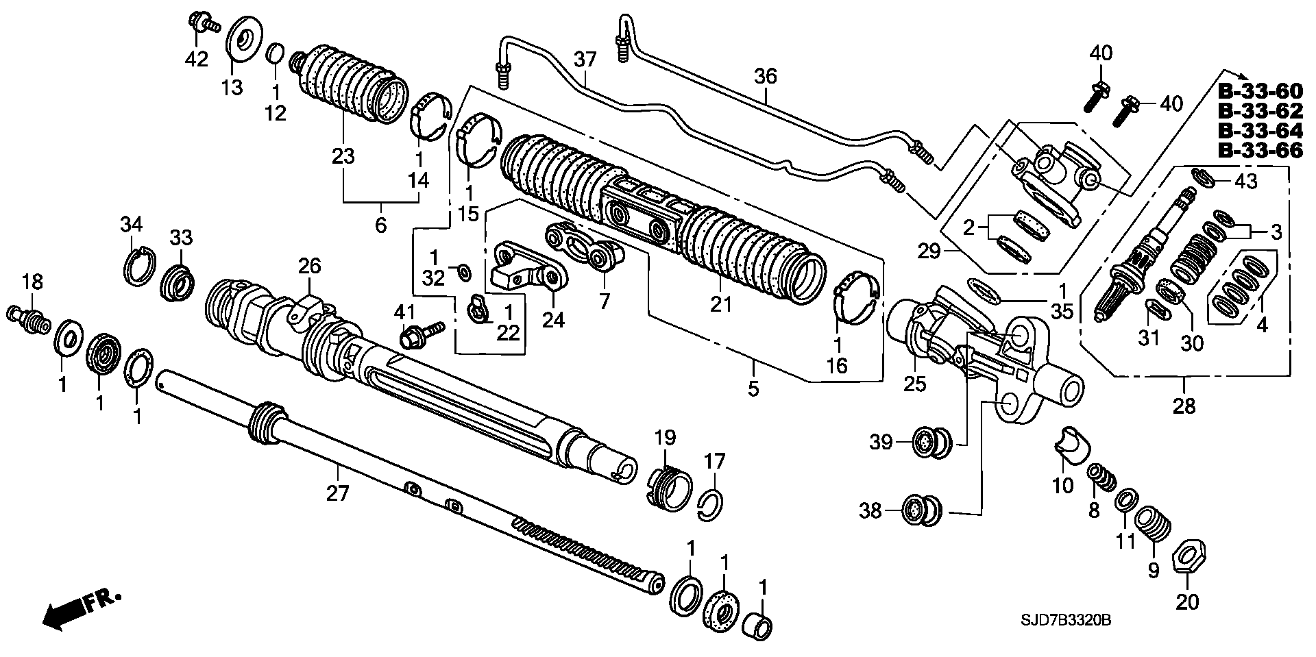 Honda 06537SJFJ01 - Bellow, steering onlydrive.pro