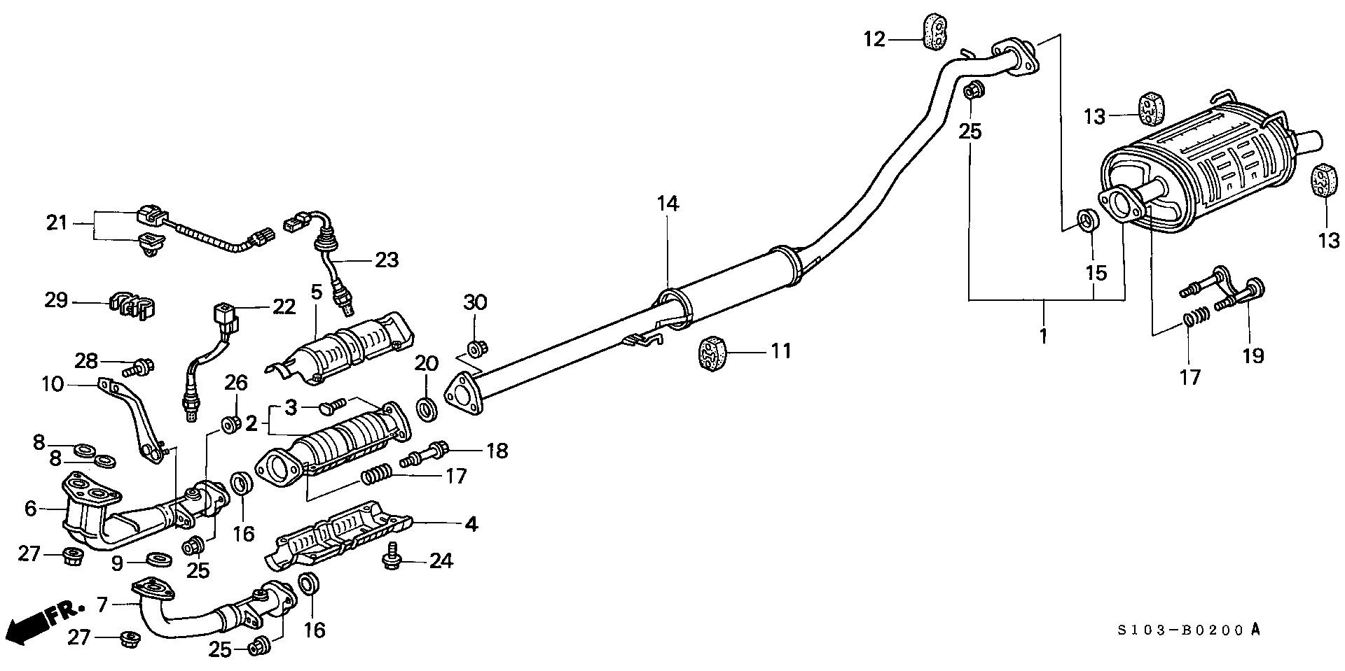 Honda 36532P3FA11 - Oxygen, Lambda Sensor onlydrive.pro