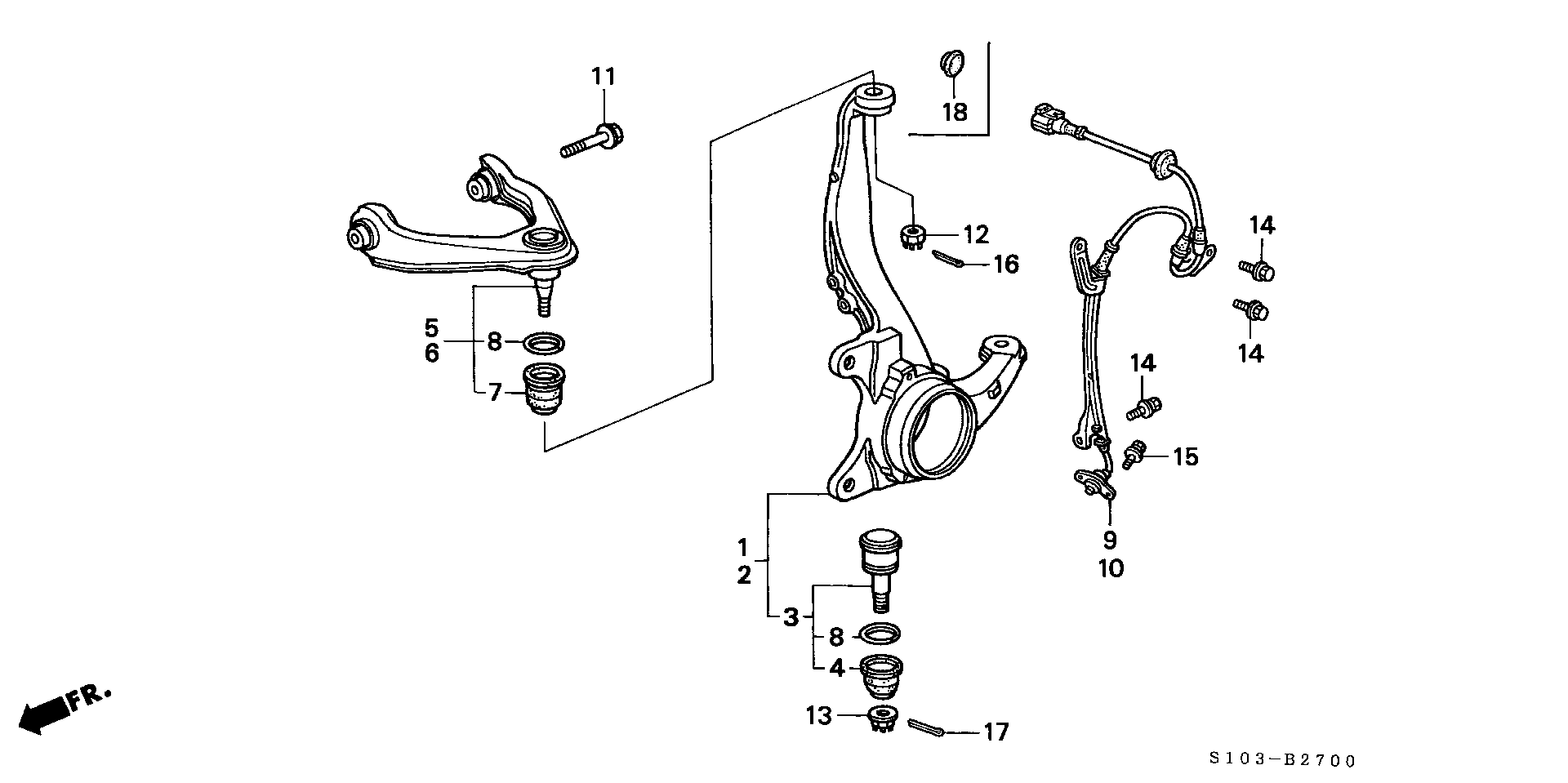 Honda 57455-S10-000 - Andur, rattapöörete arv onlydrive.pro