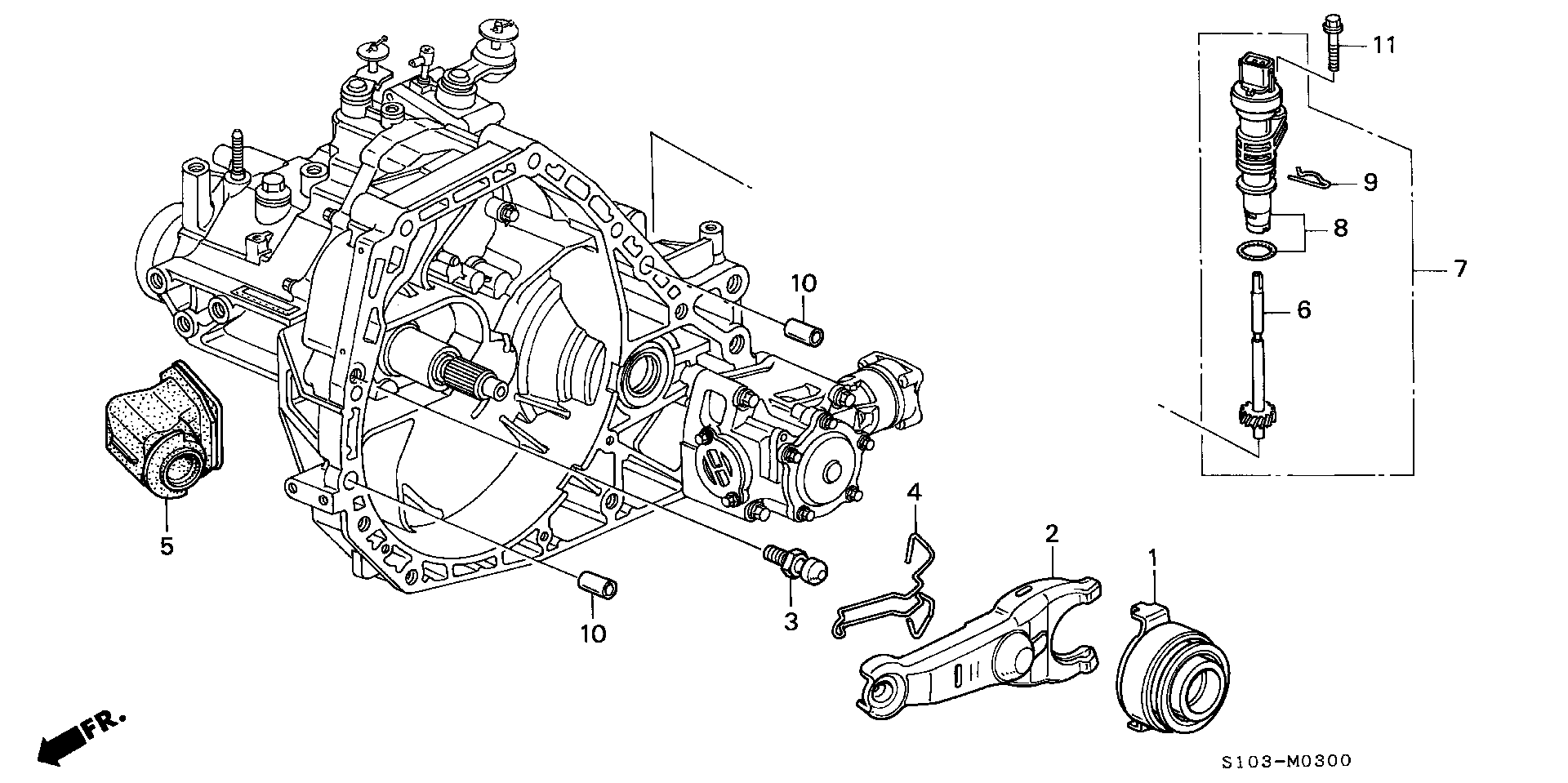 Honda 22821-P80-010 - Release Fork, clutch onlydrive.pro