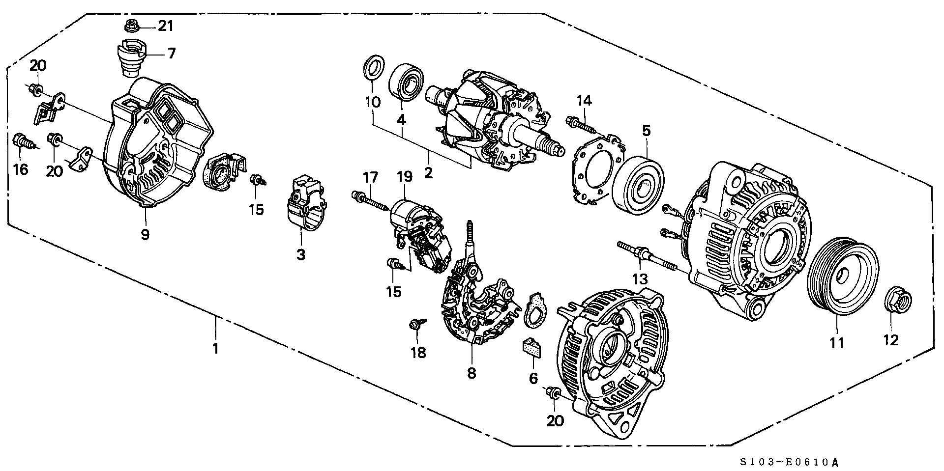 Honda 31100-P3F-J01 - Alternator onlydrive.pro