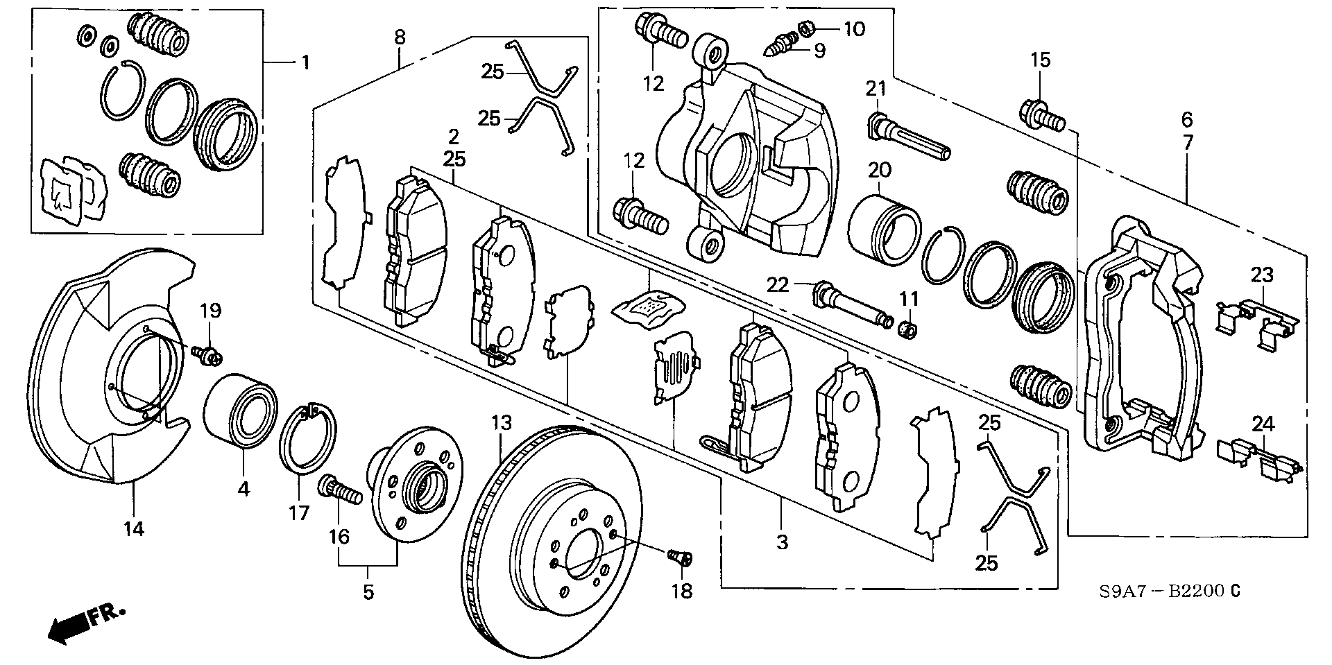 Honda 45022-S9A-E50 - Jarrupala, levyjarru onlydrive.pro