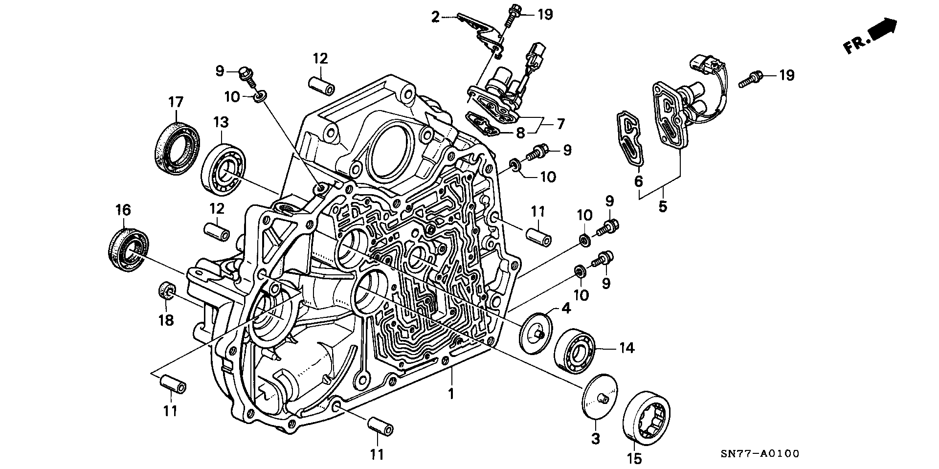 Honda 91205P0X005 - Veleno sandariklis, diferencialas onlydrive.pro