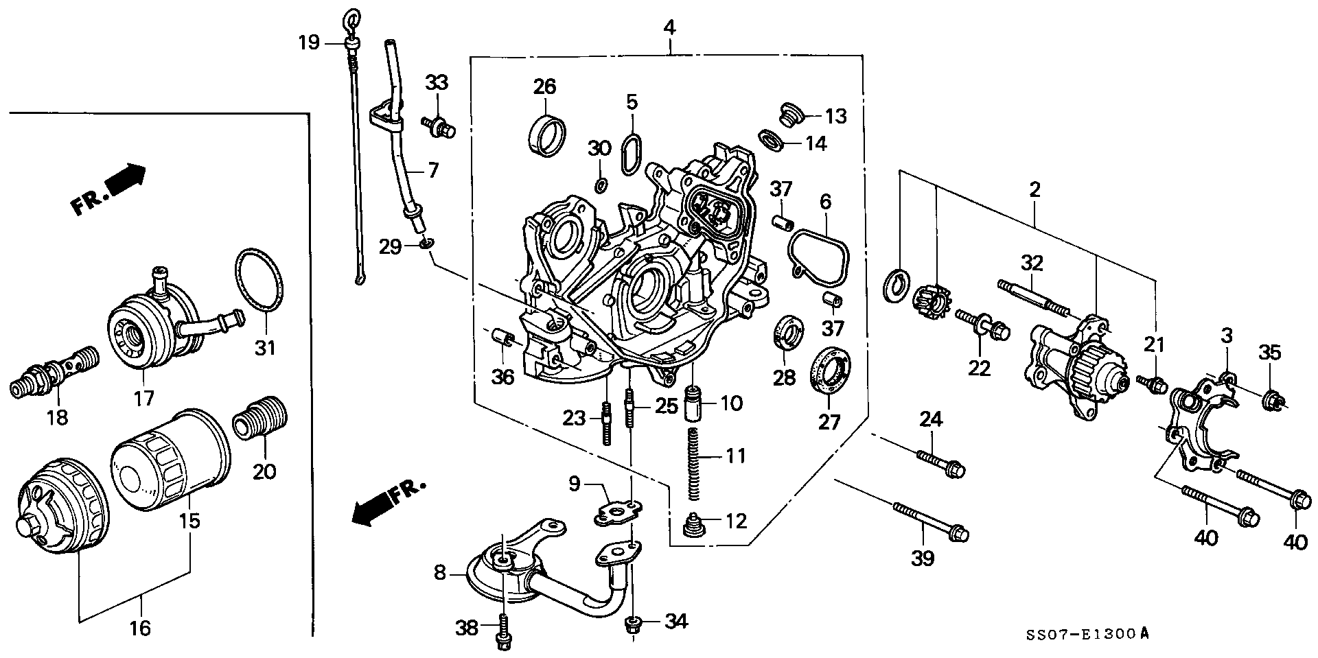 Honda 91212-PT0-003 - Oil pump: 001 pcs. onlydrive.pro