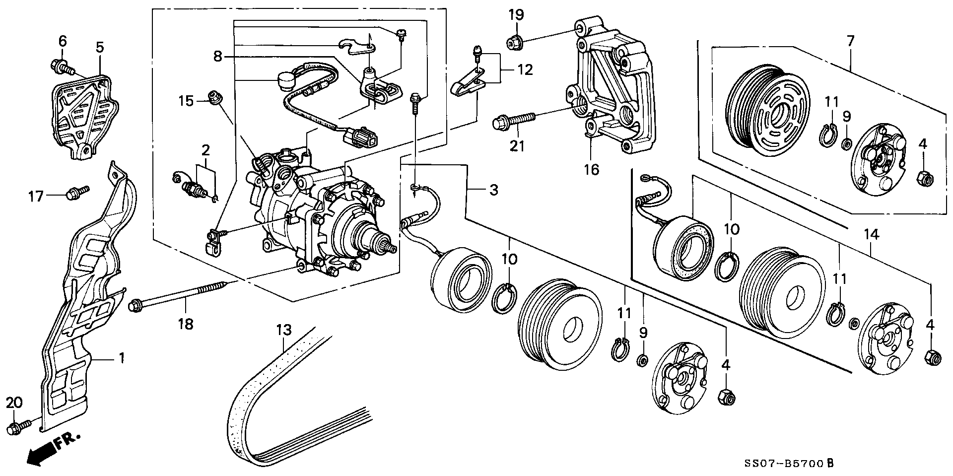 Honda 38920-P14-A01 - V-Ribbed Belt onlydrive.pro