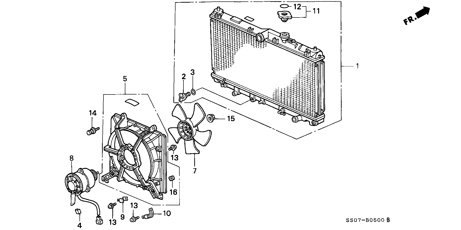 Honda 19045PT0003 - Radiator (denso): 001 pcs. onlydrive.pro