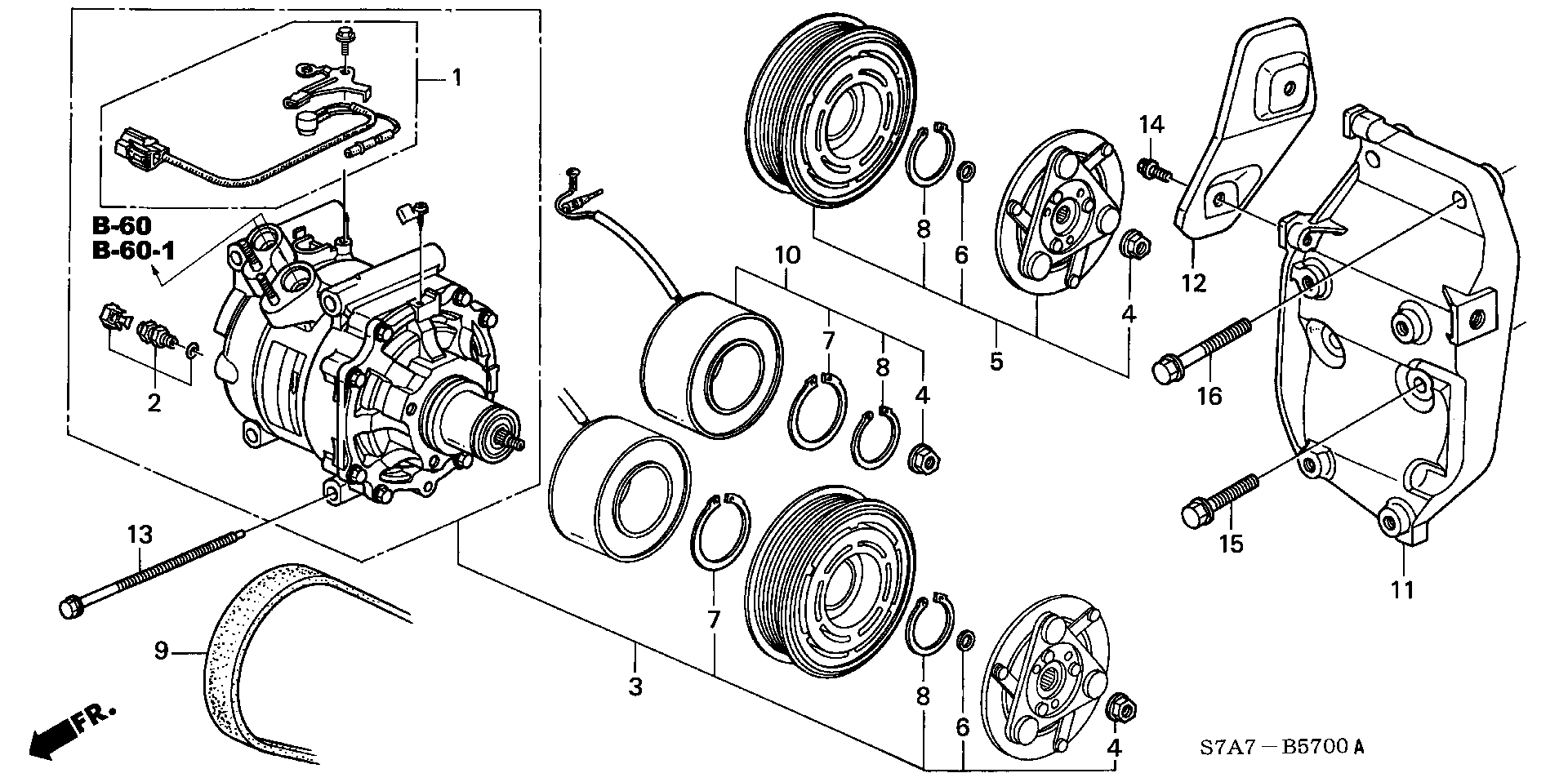 Honda 38920-PLR-003 - V formos rumbuoti diržai onlydrive.pro