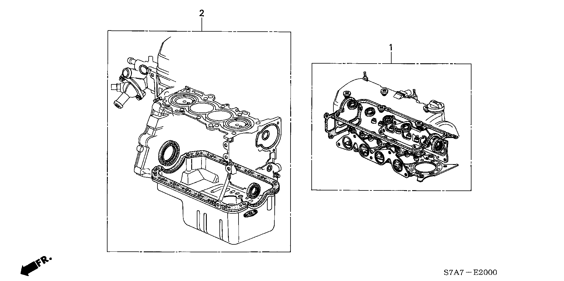 Honda 06111-PLA-E01 - Tihendikomplekt,vändaraam onlydrive.pro