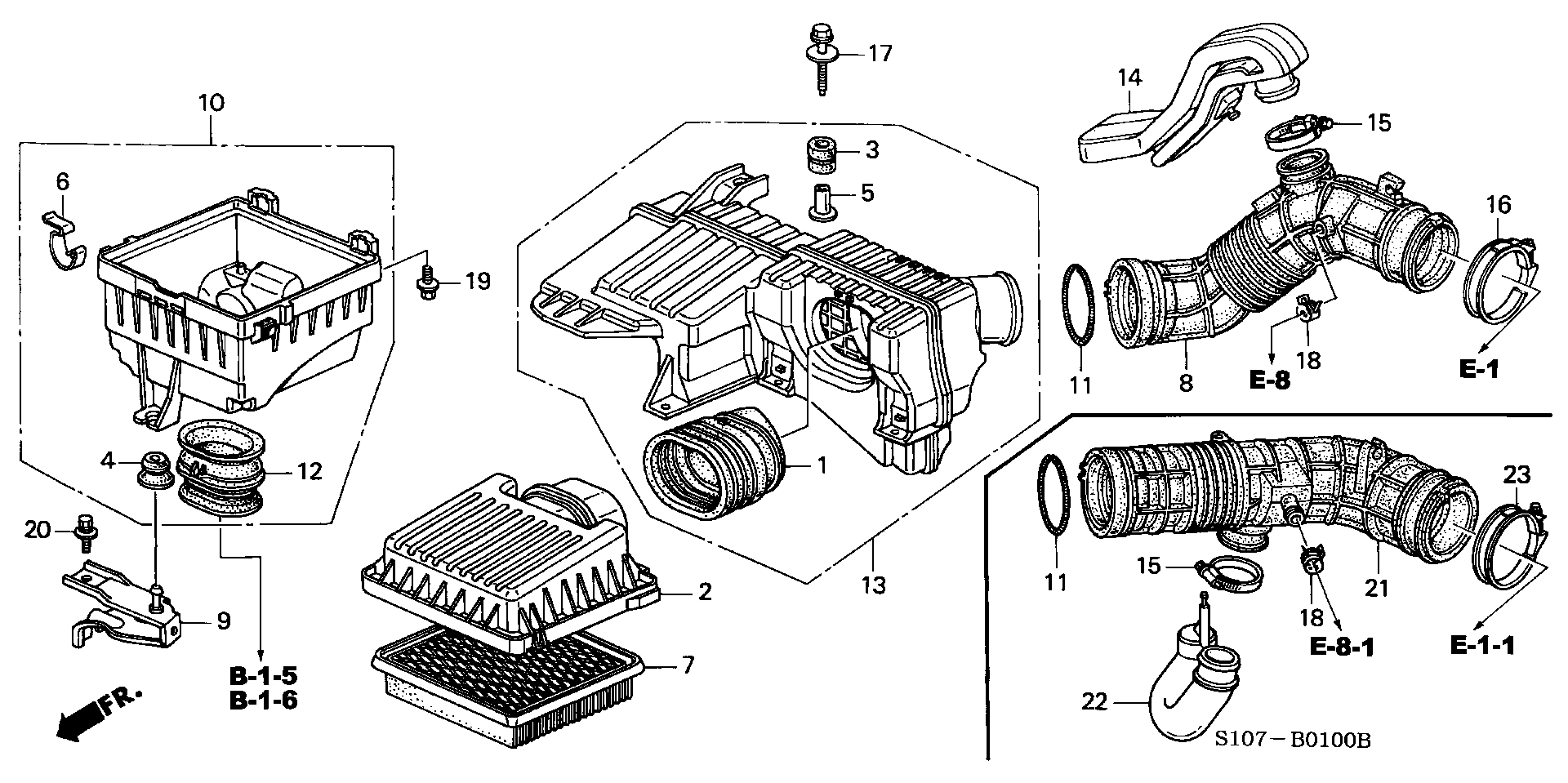 Honda 17220-P2J-003 - Õhufilter onlydrive.pro