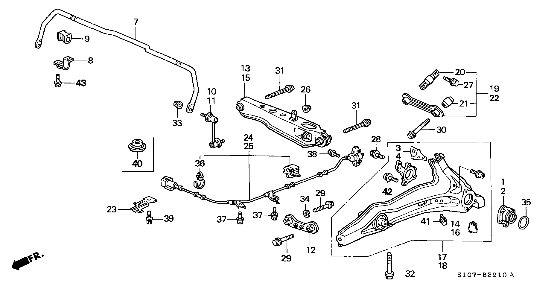 Honda 57470-S10-G01 - Andur, rattapöörete arv onlydrive.pro