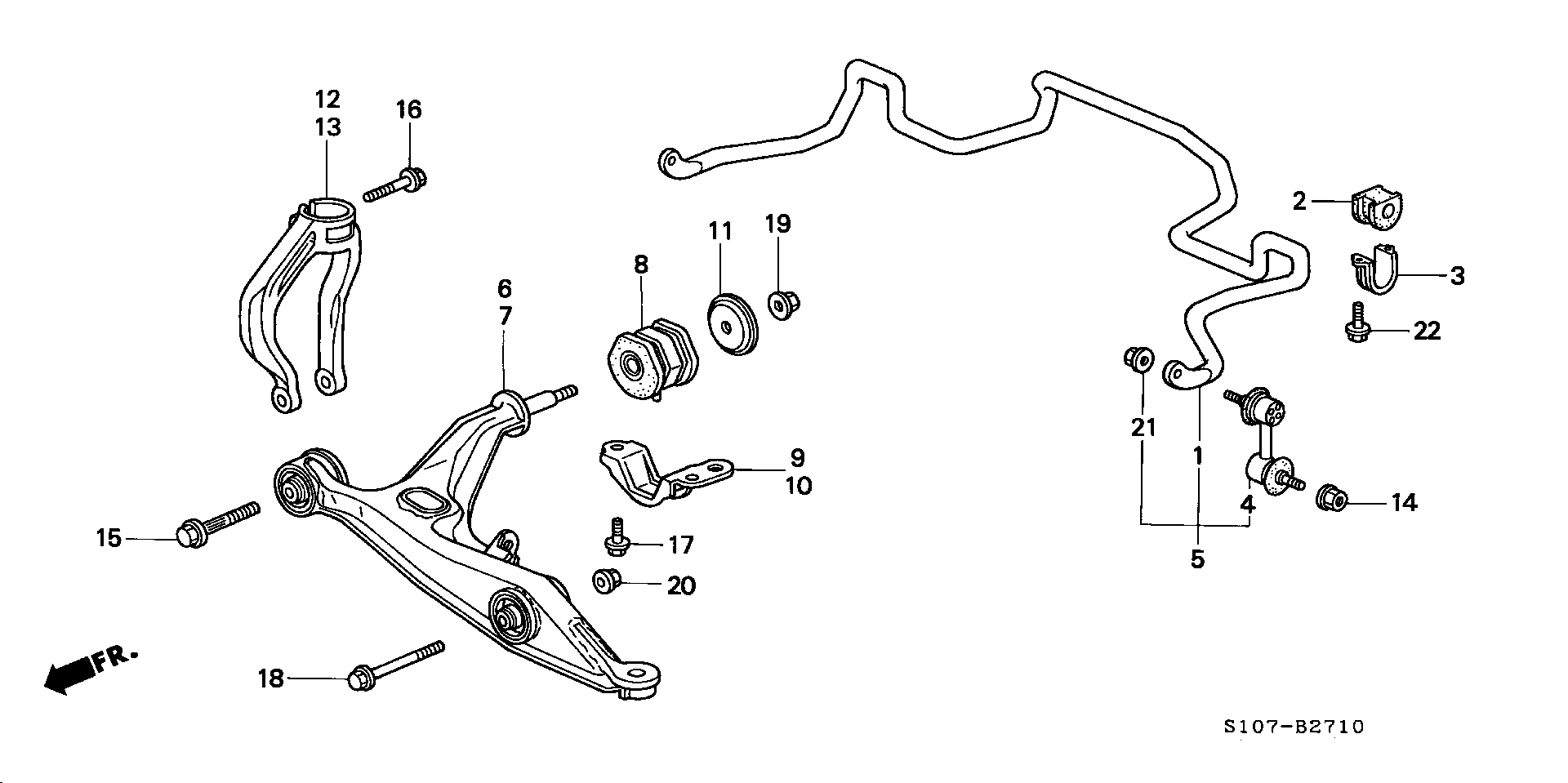 Honda 51320-S04-003 - Šarnyro stabilizatorius onlydrive.pro