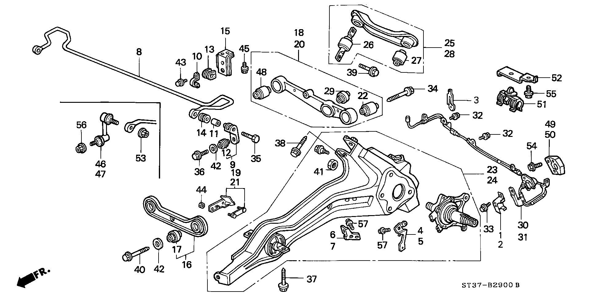 Honda 52303-SK3010 - Rod / Strut, stabiliser onlydrive.pro