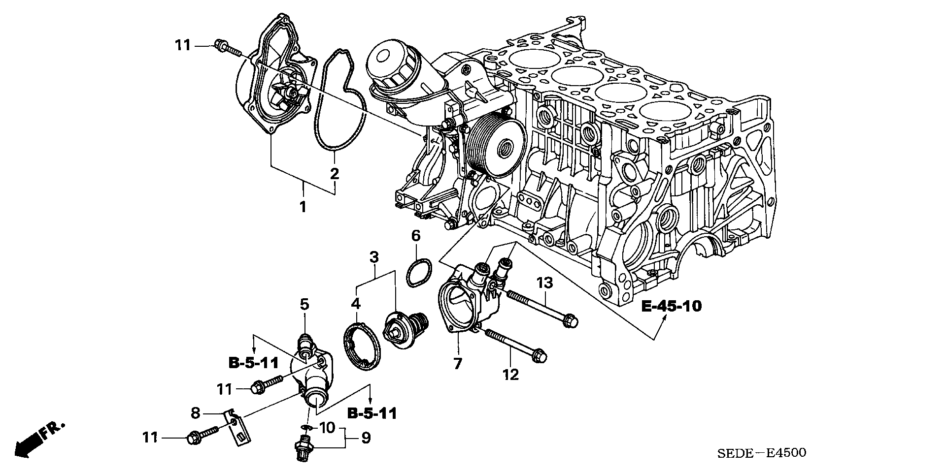 Honda 19305-RBD-E00 - Tihend,termostaat onlydrive.pro