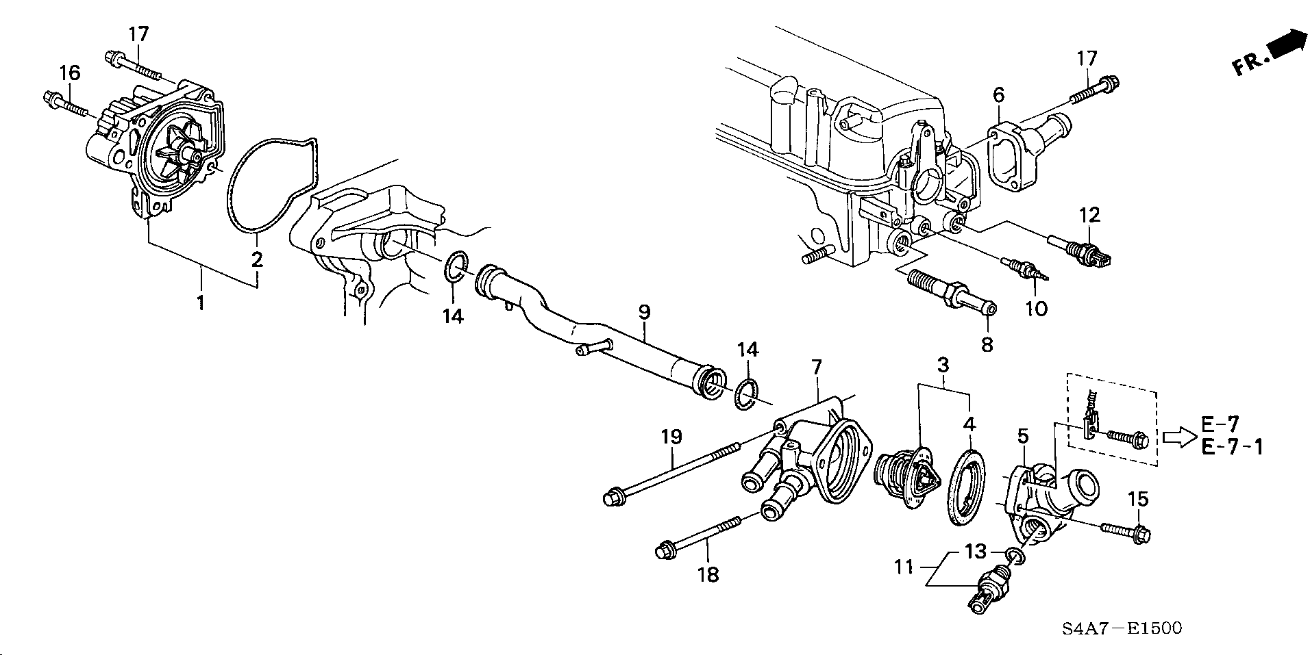 Honda 37870-PDF-E01 - Water pump/sensor (1.6l): 001 pcs. onlydrive.pro