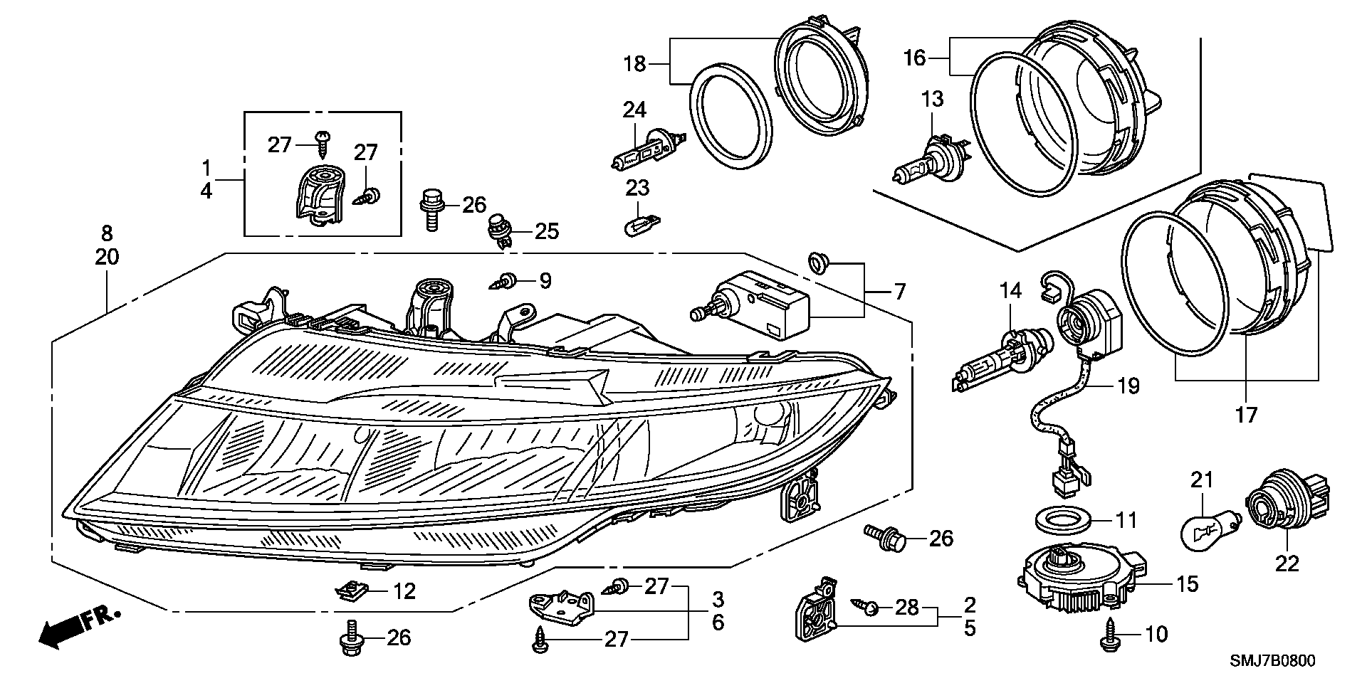 Honda 34901-S6D-G01 - Hõõgpirn,instrumentide valgustus onlydrive.pro