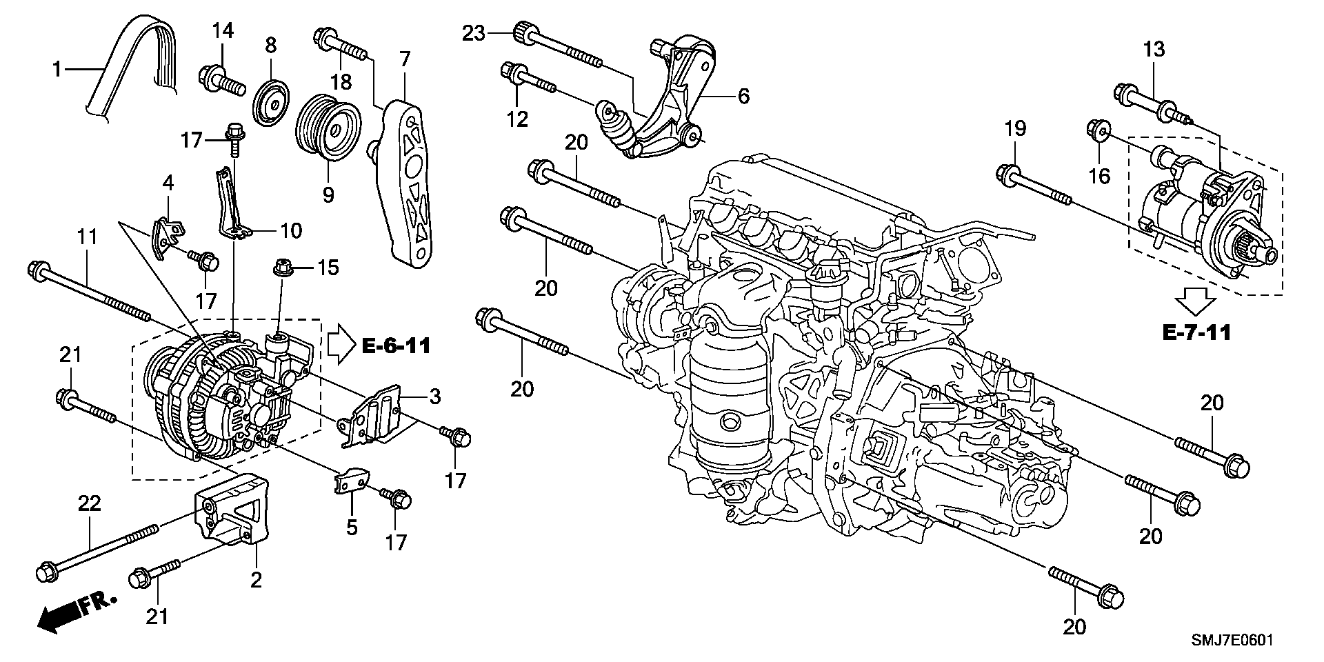 Honda 31190-RL2-G01 - Kreipiantysis skriemulys, V formos rumbuotas diržas onlydrive.pro