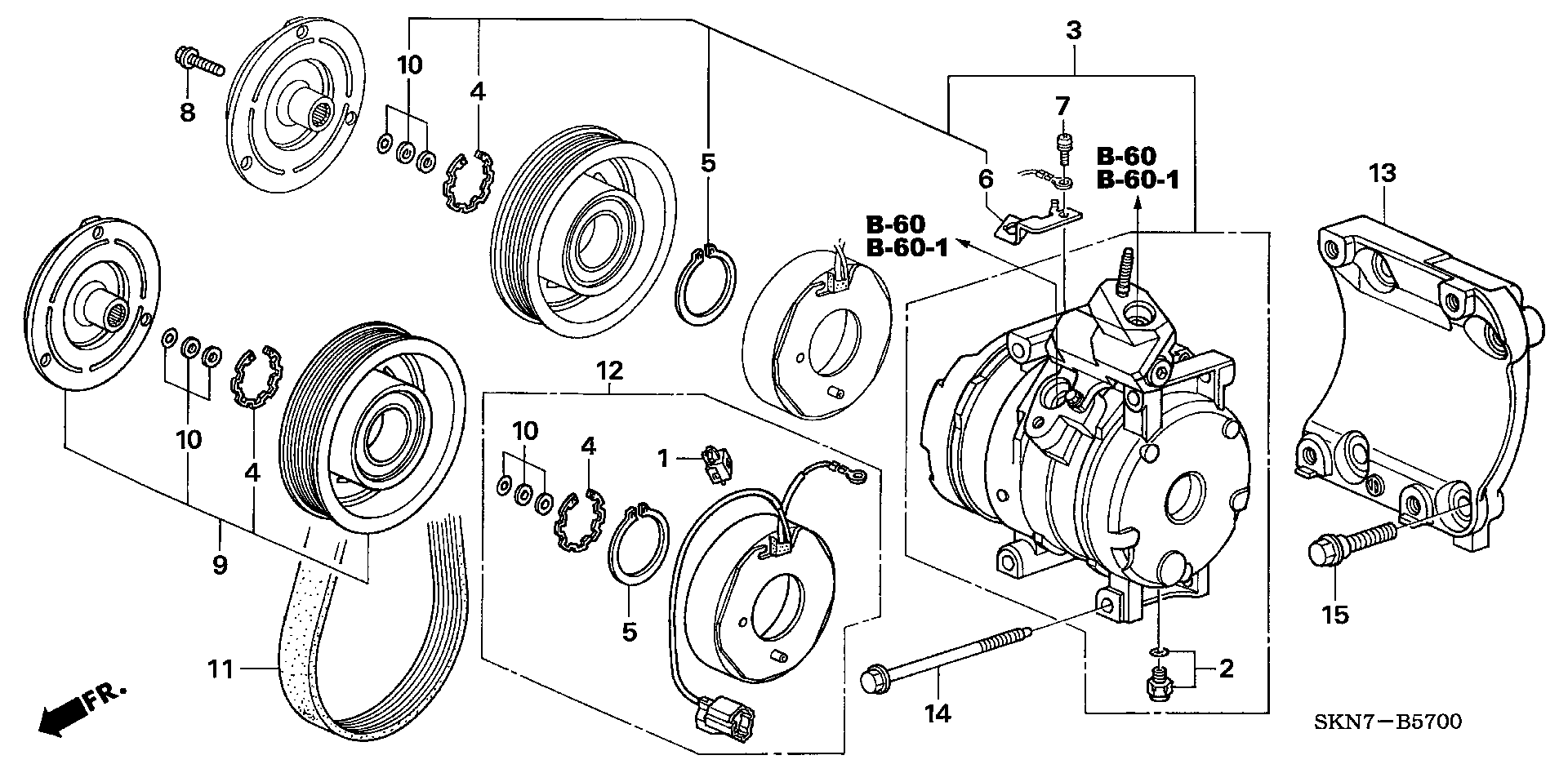 Honda 38920-RBD-E01 - V-Ribbed Belt onlydrive.pro