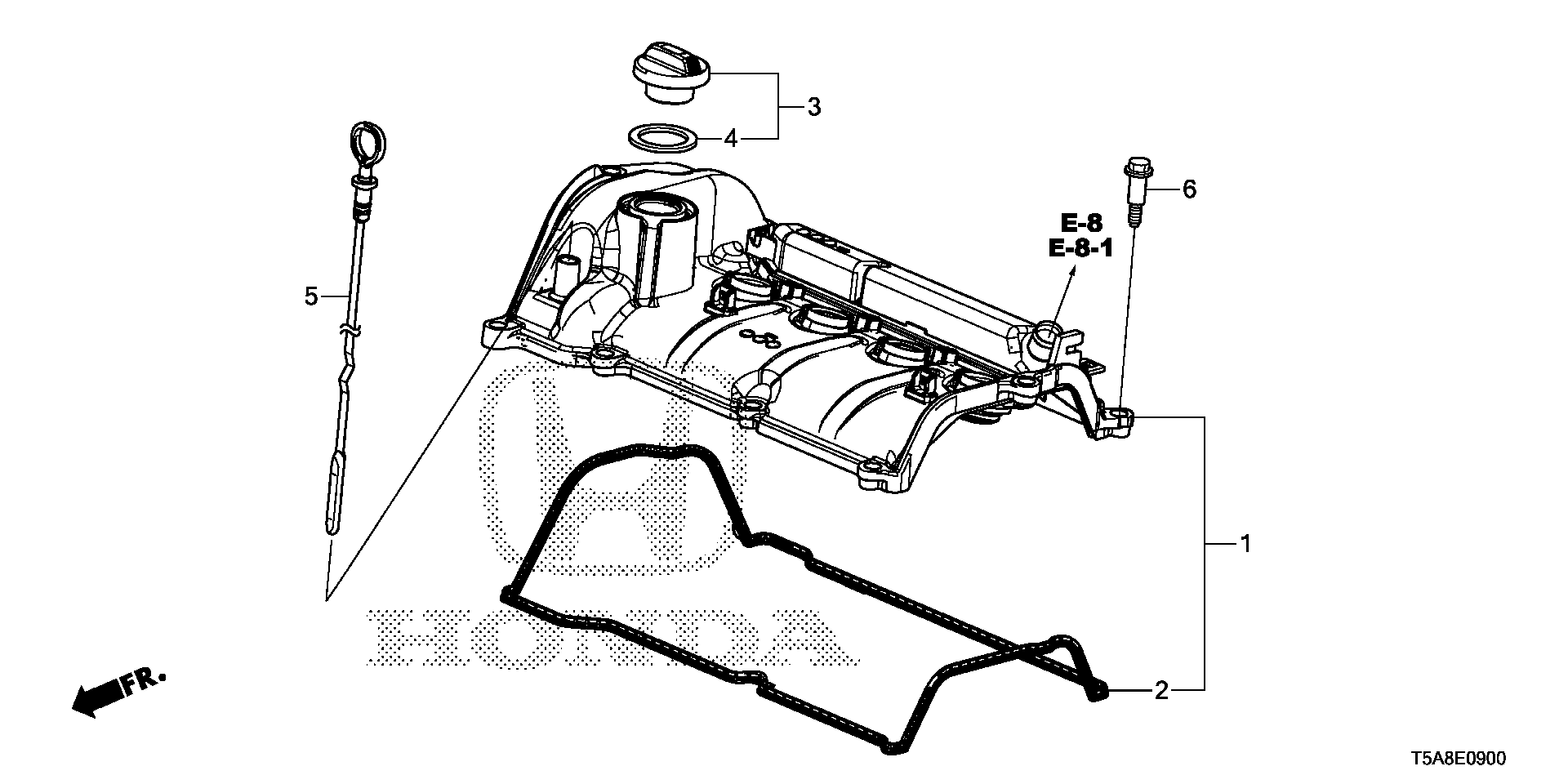 Honda 12341-5R0-003 - Gasket, cylinder head cover onlydrive.pro