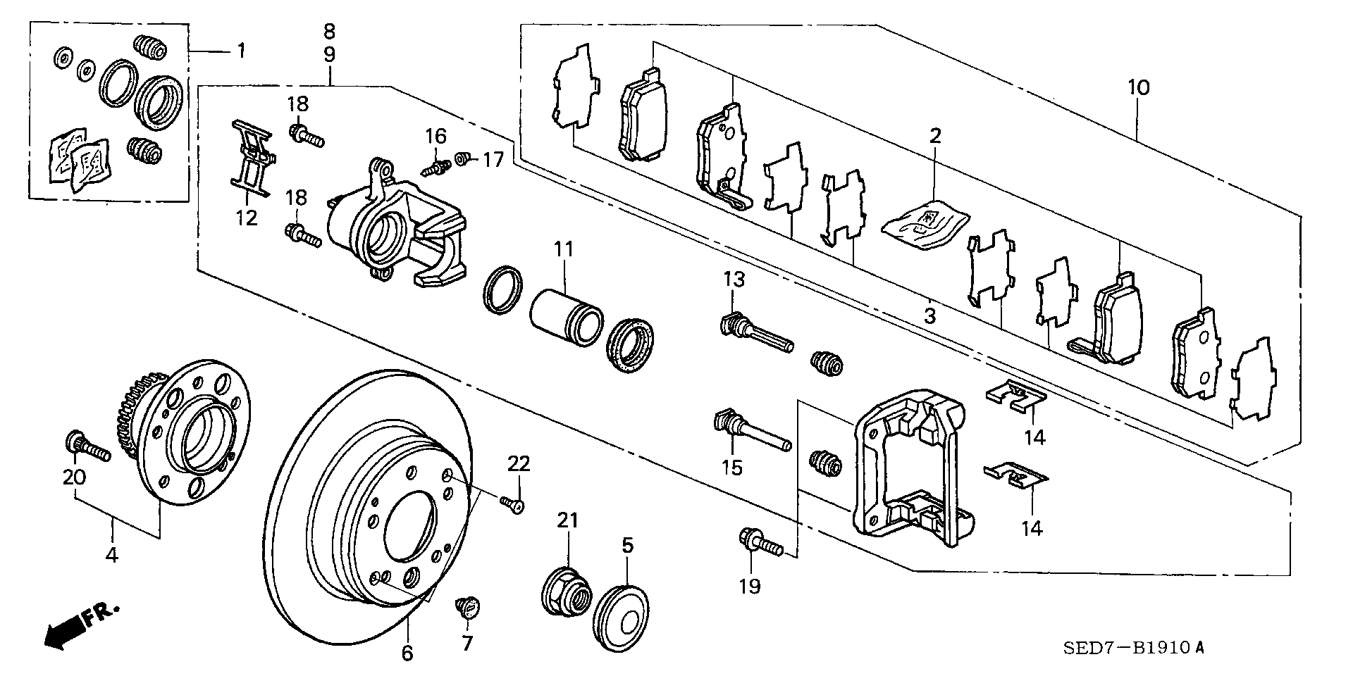 Honda 06430SEDE60 - Jarrupala, levyjarru onlydrive.pro