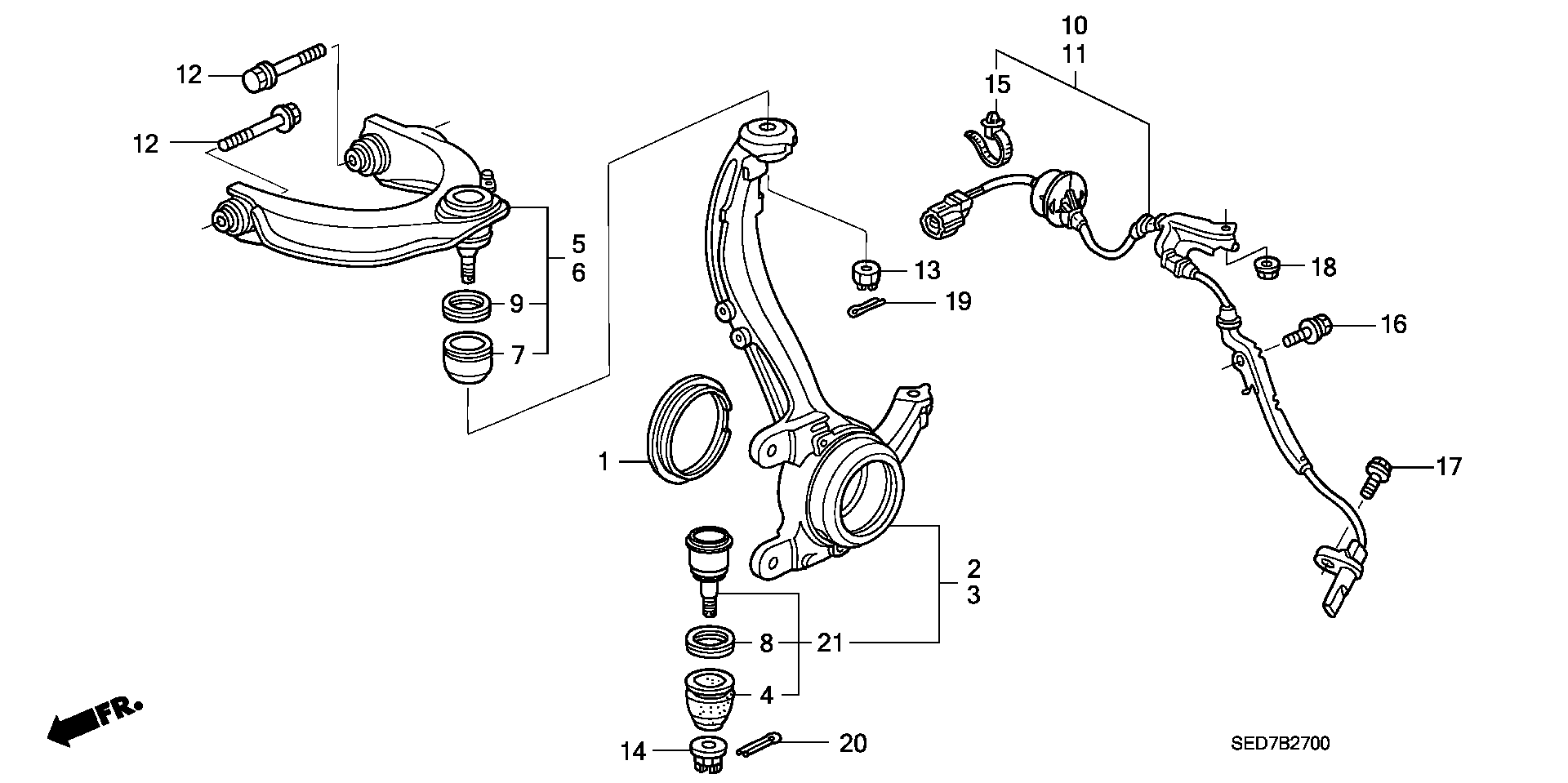 Honda 51215-SDA-A01 - Rattarumm onlydrive.pro