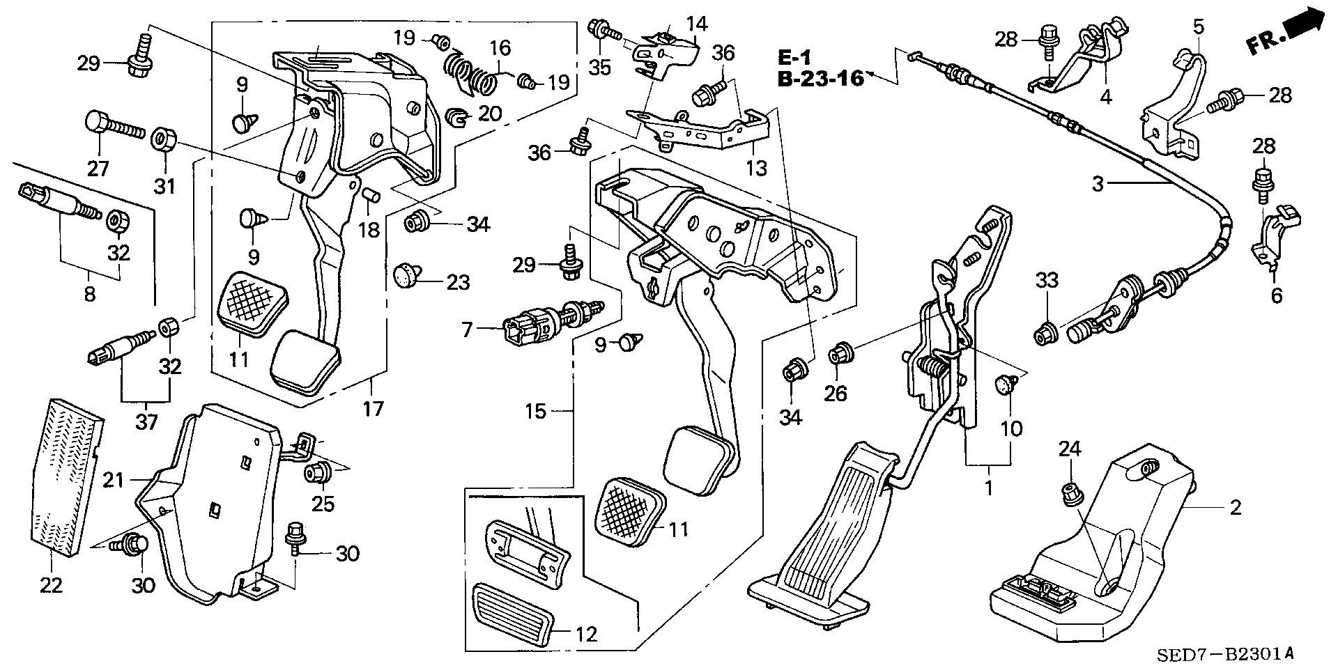 Honda 36750SDAA01 - Bremžu signāla slēdzis onlydrive.pro