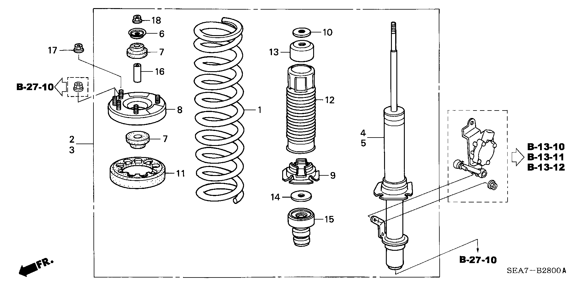 Honda 51631-SL0-003 - Jousijalan tukilaakeri onlydrive.pro