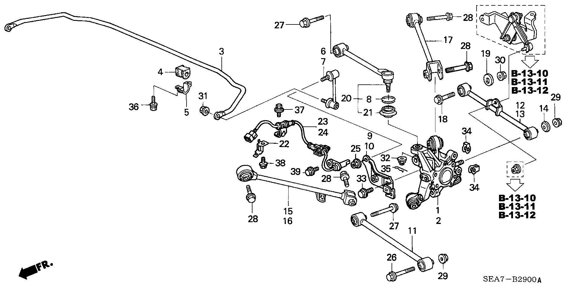 Honda 52320-S84-A01 - Stabilisaator,Stabilisaator onlydrive.pro