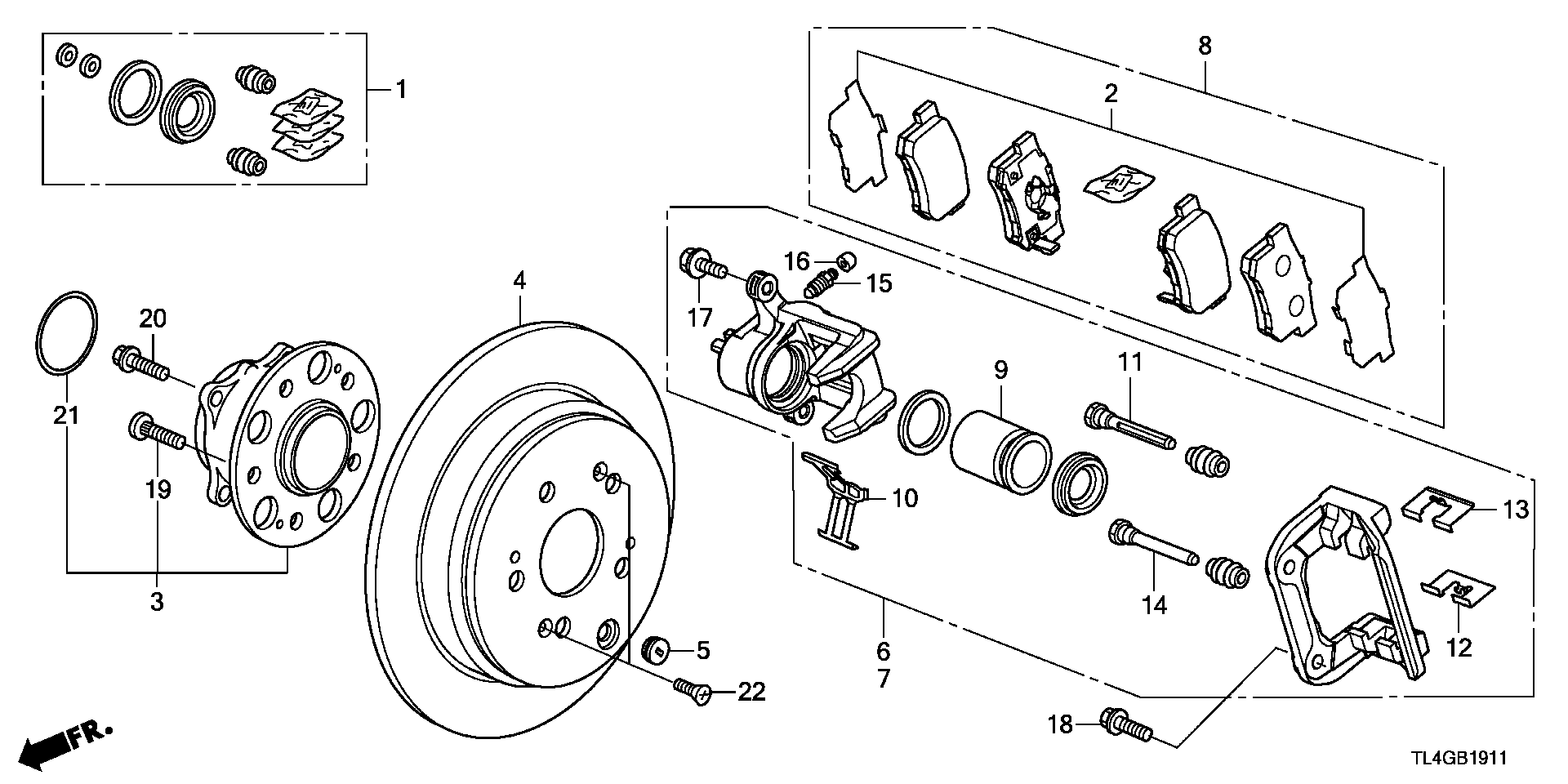 Honda 43022TL0G52 - Jarrupala, levyjarru onlydrive.pro