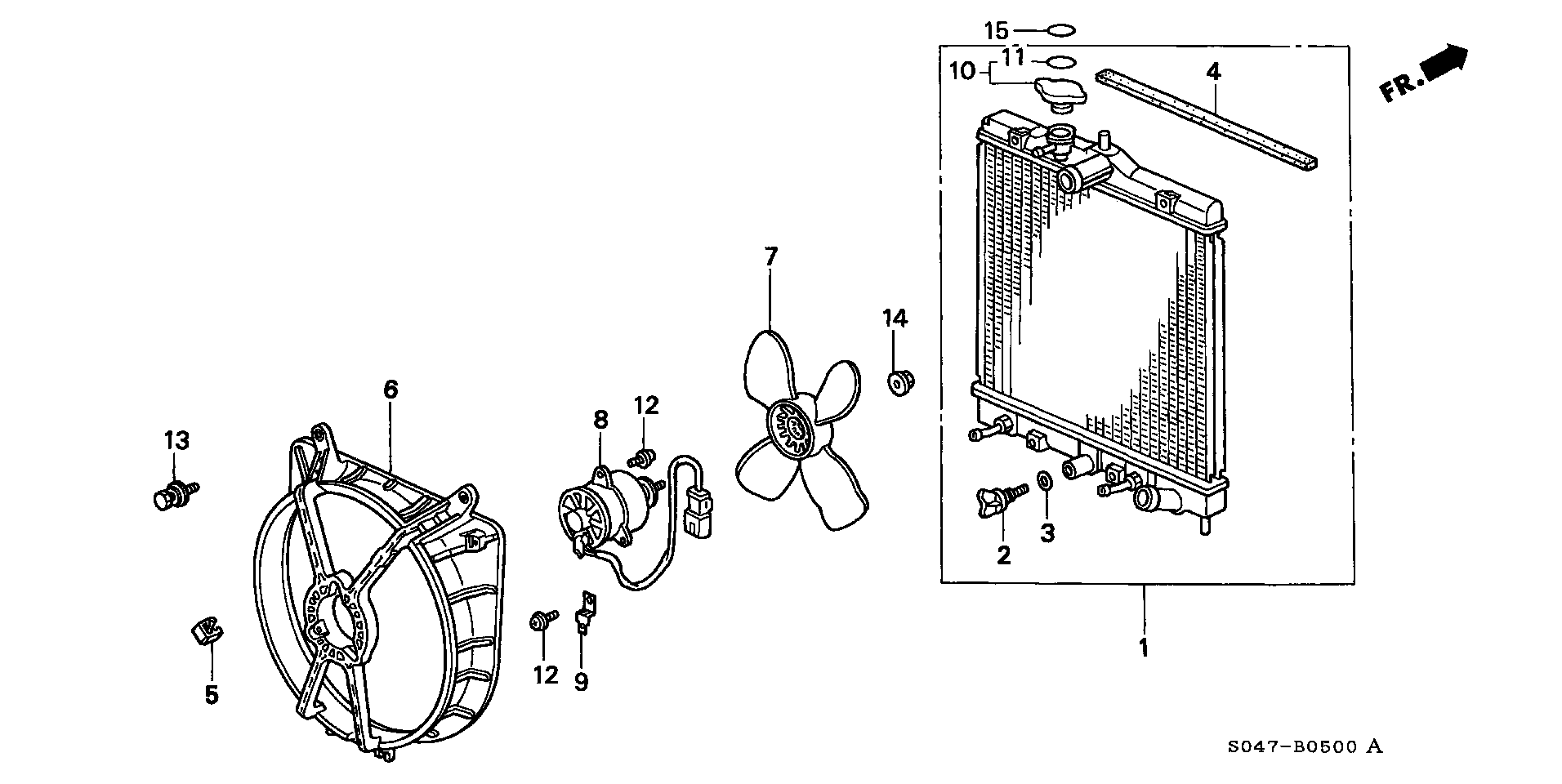 Honda 19045-P08-013 - Vāciņš, Radiators onlydrive.pro