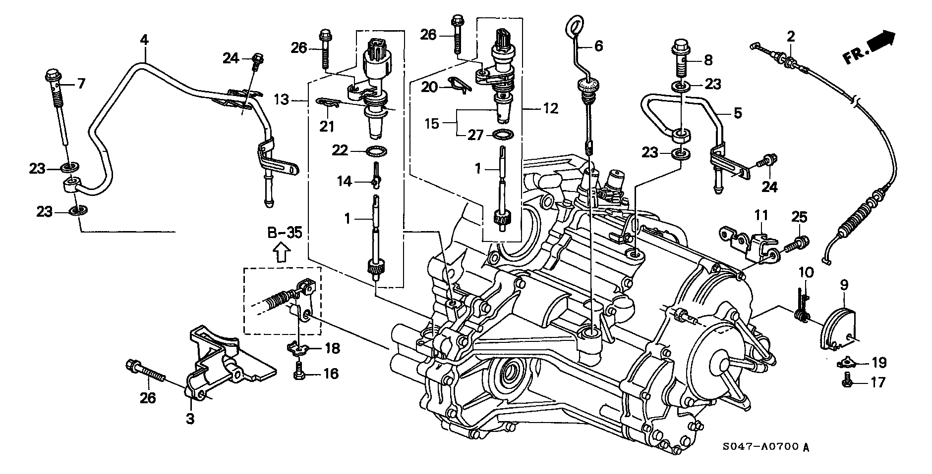 Honda 78410S04951 - RPM Sensor, automatic transmission onlydrive.pro