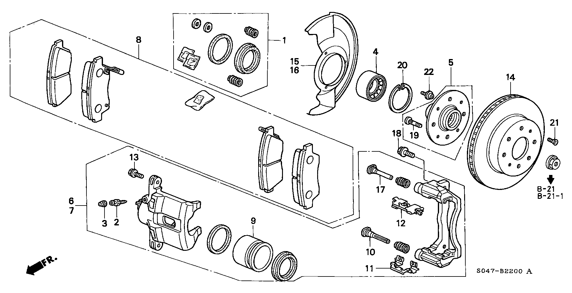 Honda 44300-S04-004 - Rattalaagrikomplekt onlydrive.pro