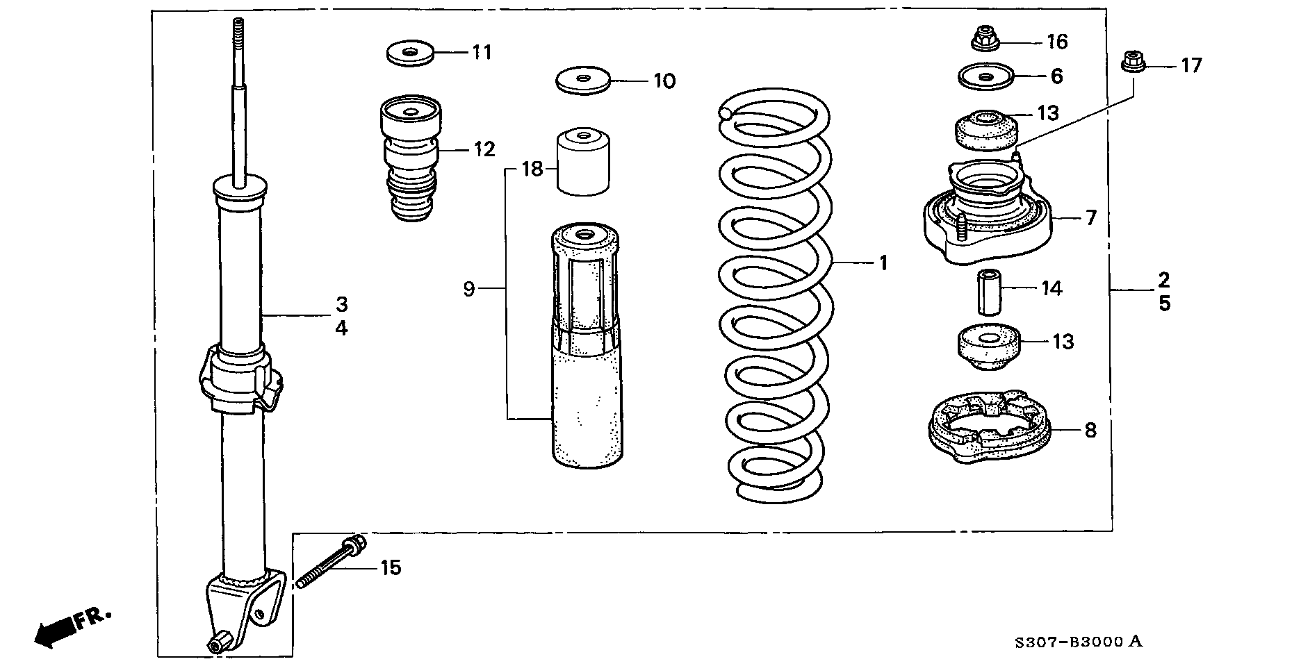 Honda 52688-SE0-003 - Vedruamordi tugilaager onlydrive.pro